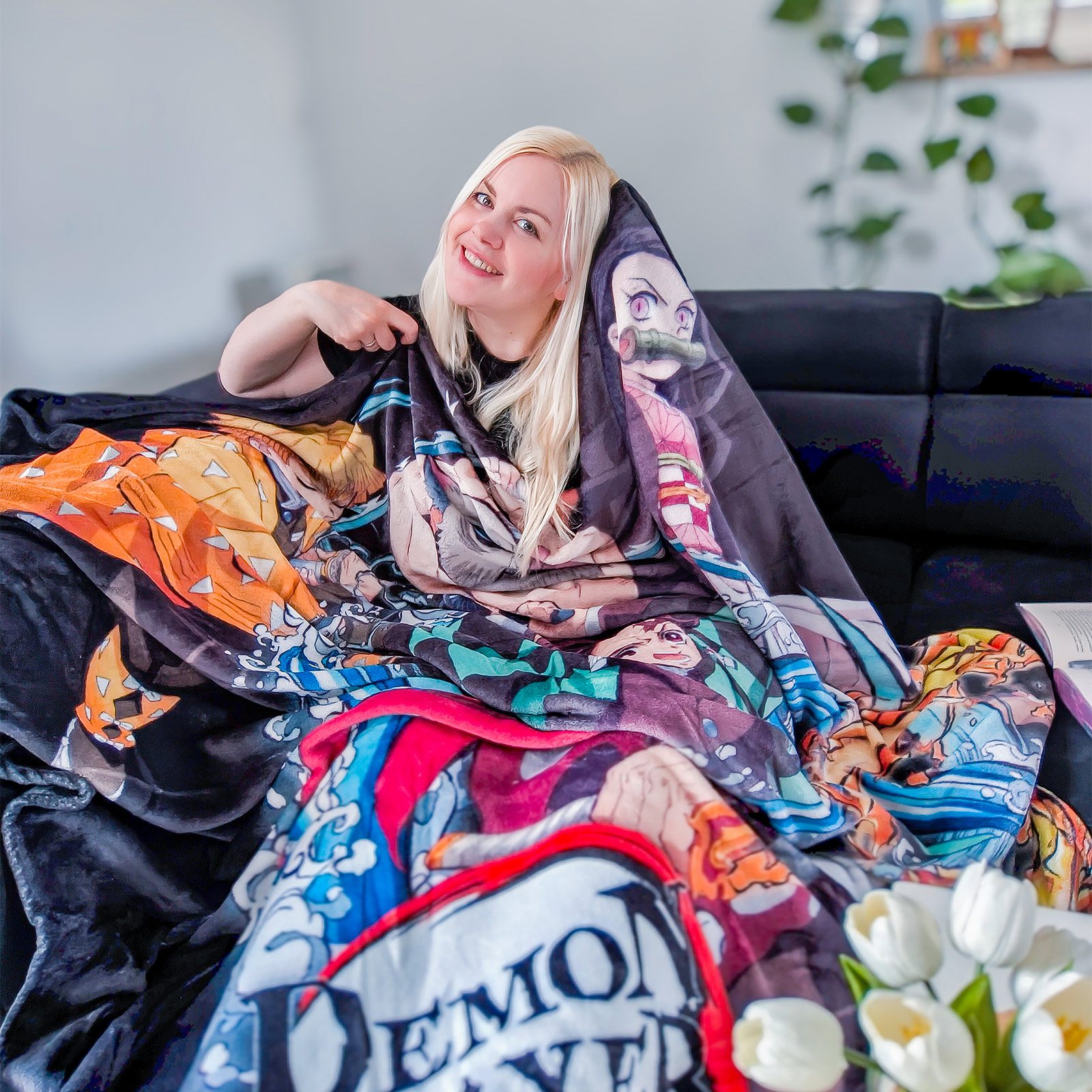 Demon Slayer - Group Fleece Blanket
