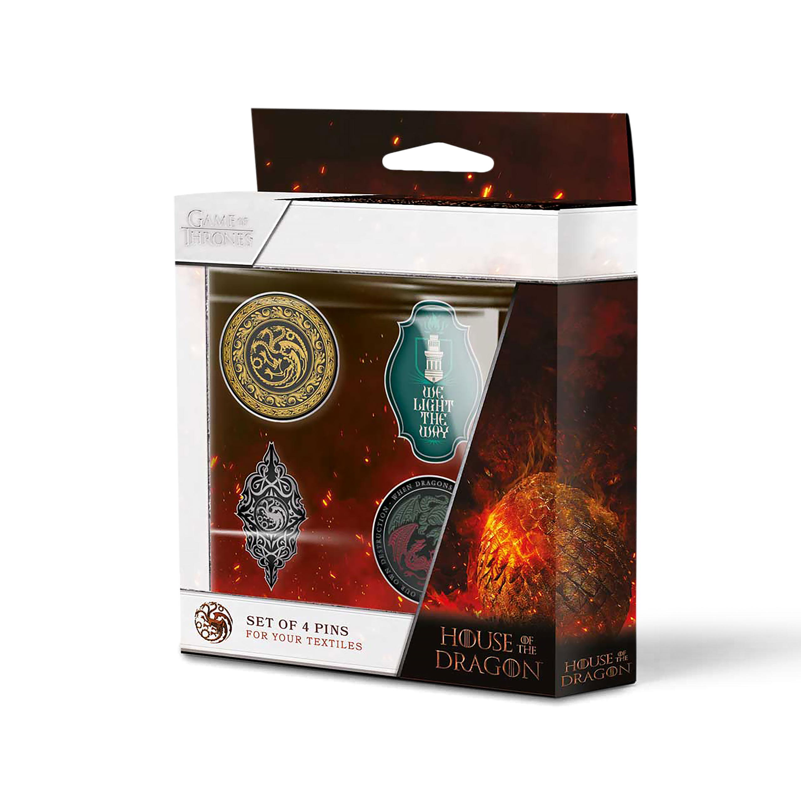 House of Dragon - Symbolen Pins 4-delige Set