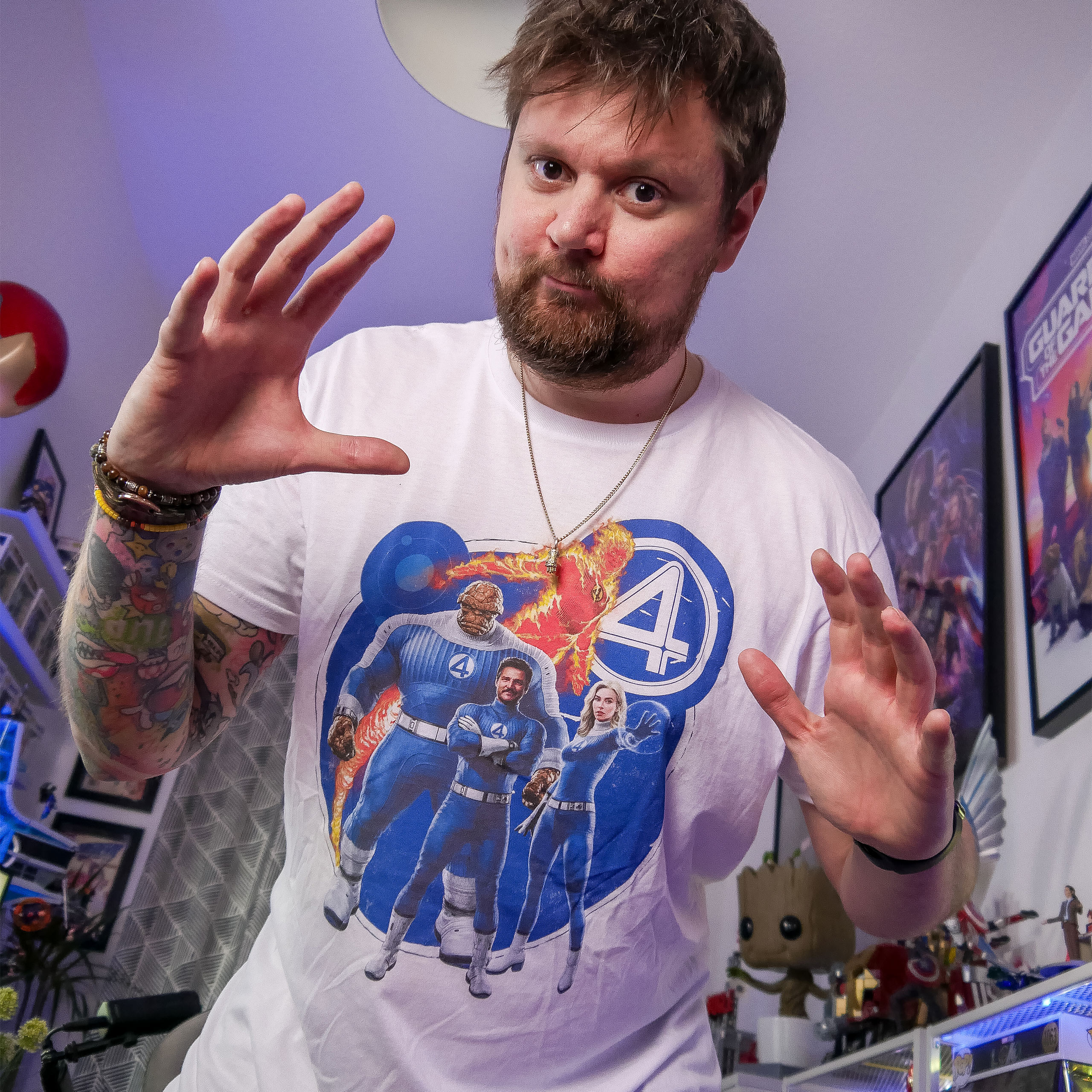 Fantastic Four - Group T-Shirt weiß