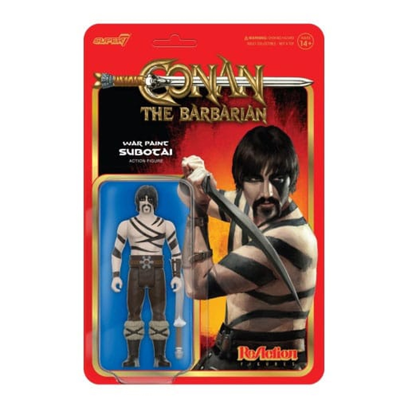 Conan el Bárbaro figura de acción ReAction Wave 02 Subotai (War Paint) 10 cm