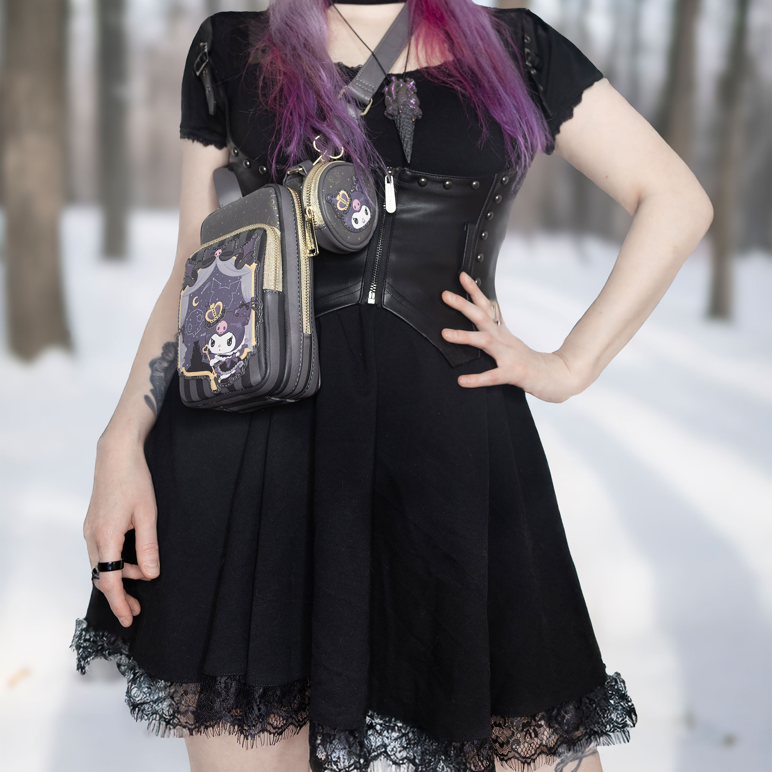 Sanrio - Kuromi crossbody-väska 20-årsjubileum