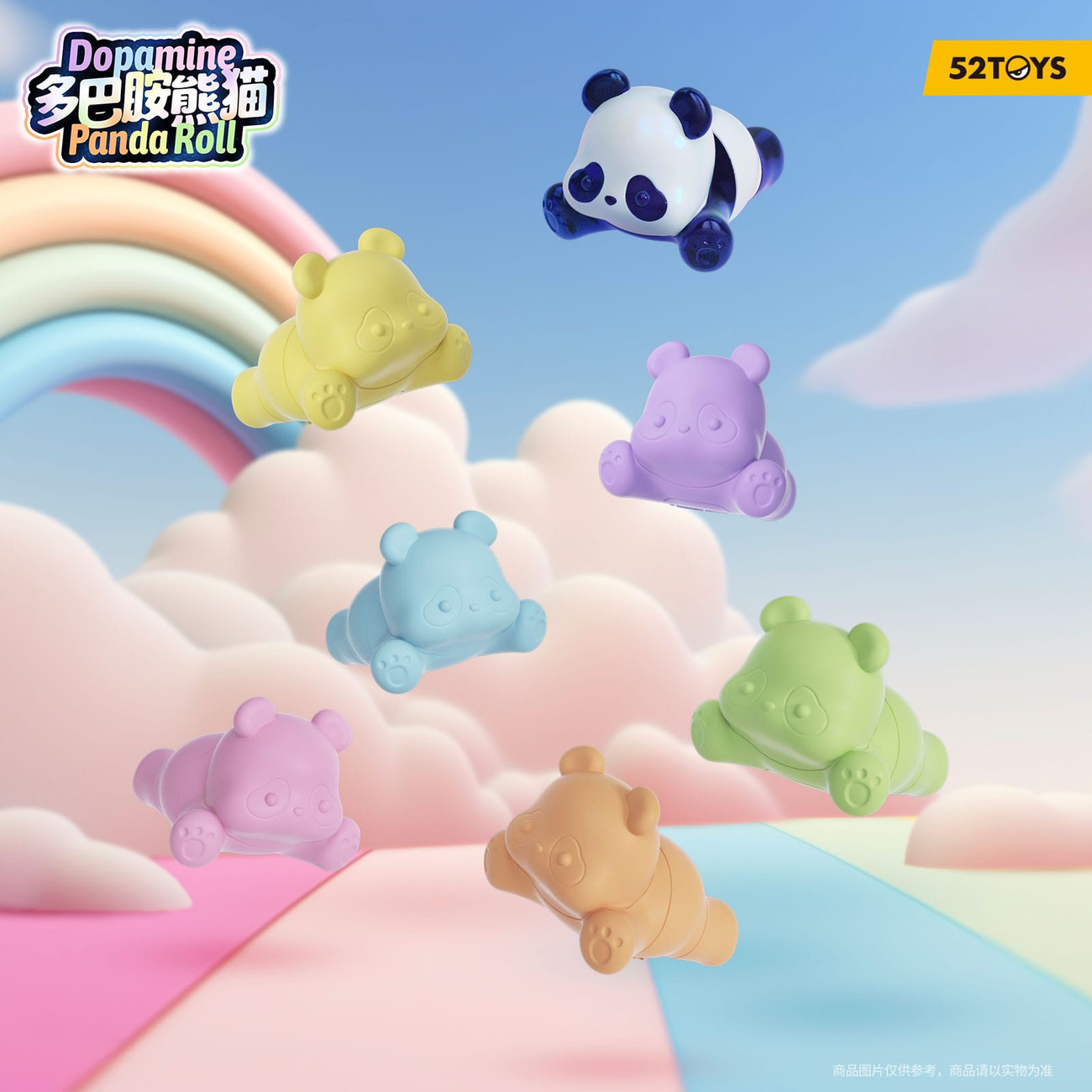 Panda Roll Blind Box assortimento figure Dopamine Pandas 3 cm (6)