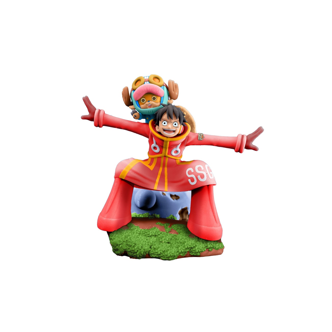 One Piece Petitrama Mini figura PVC Logbox Re Birth Egghead Set 9 cm