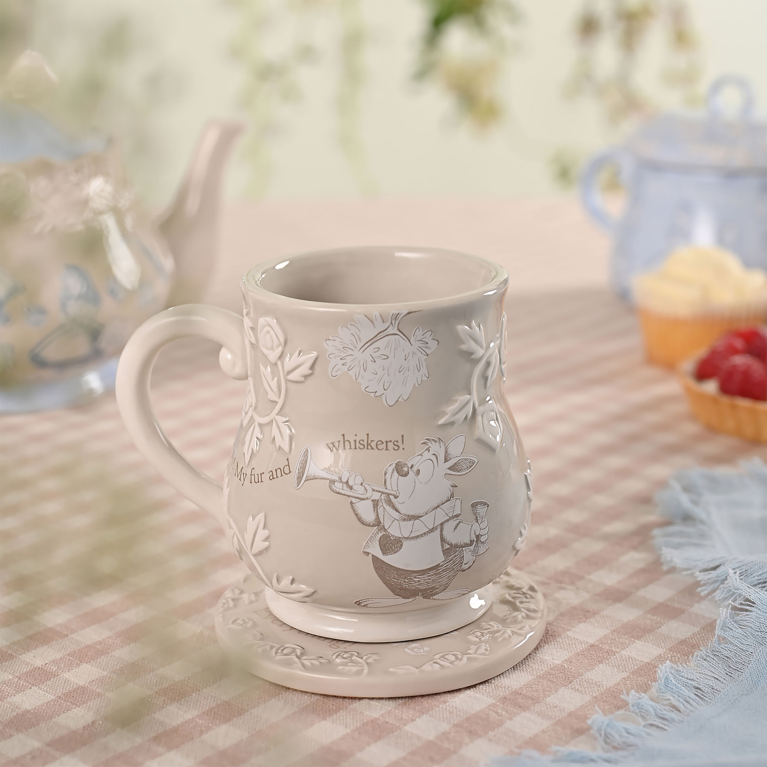 Alice in Wonderland - White Rabbit Relief Mug