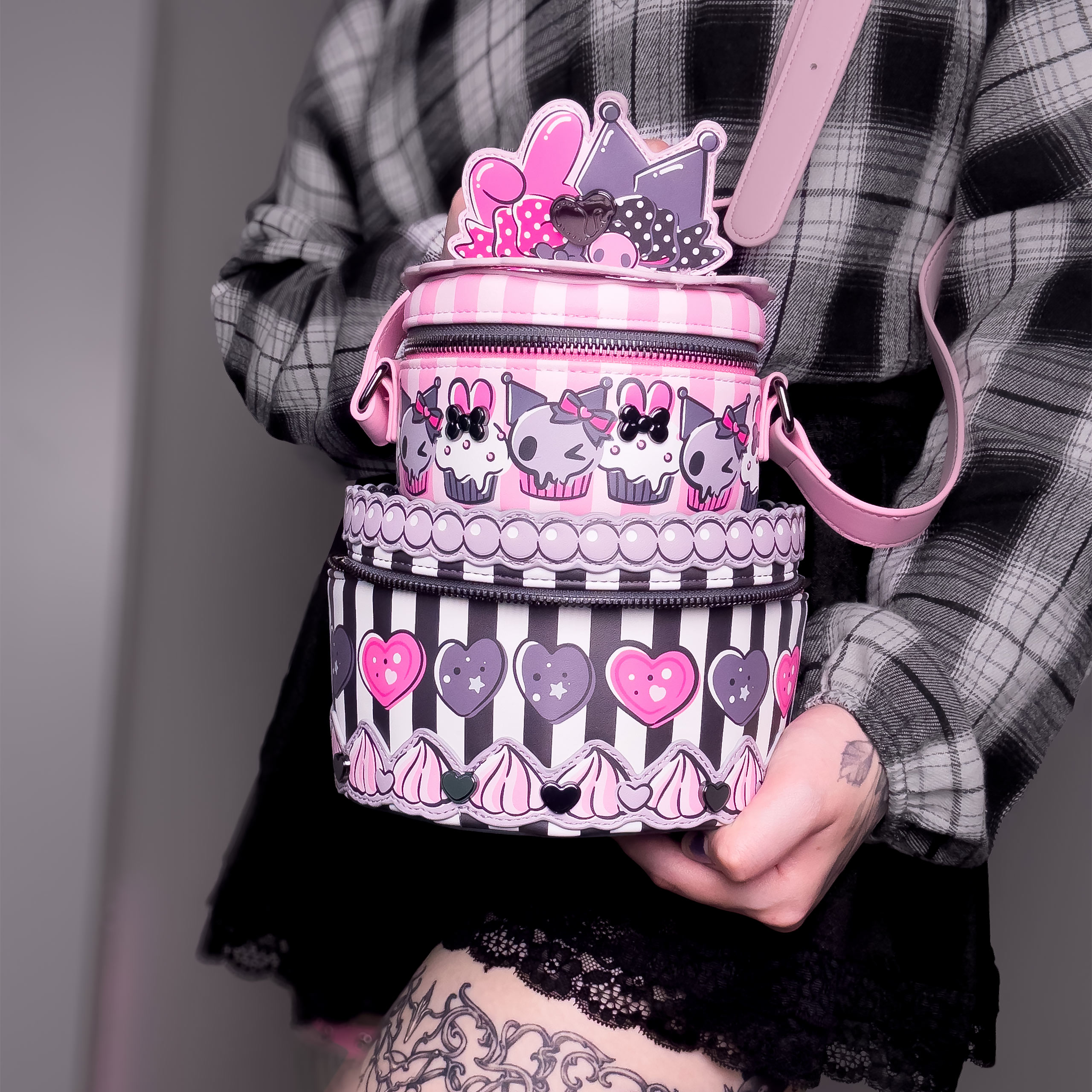 Sanrio - Sac bandoulière My Melody et Kuromi