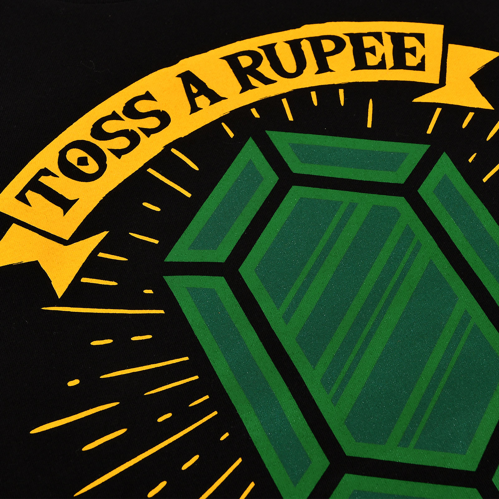 Toss a Rupee to Your Hero T-Shirt voor Zelda Fans Zwart