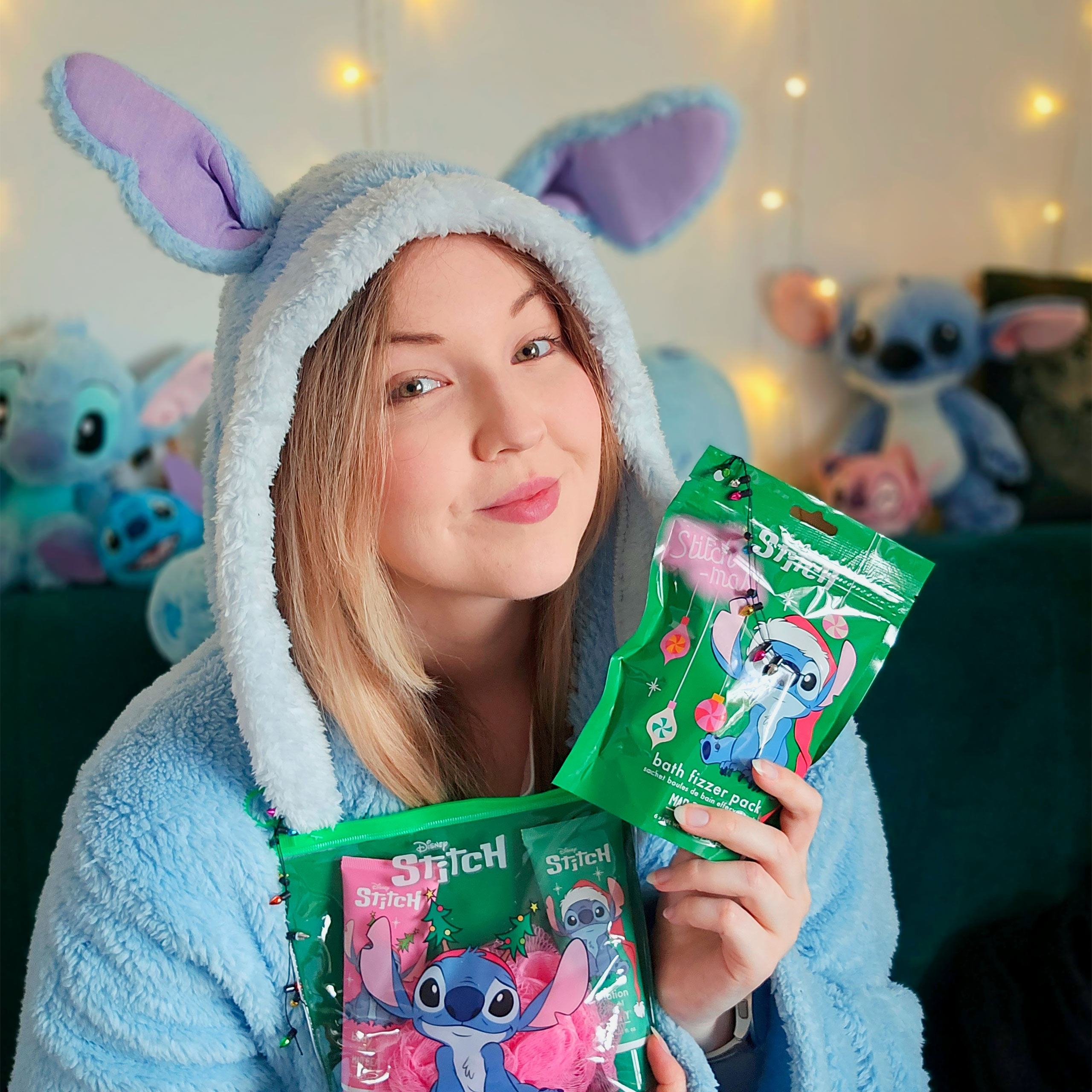 Stitch-mas Set van 6 badbruisballen - Lilo & Stitch