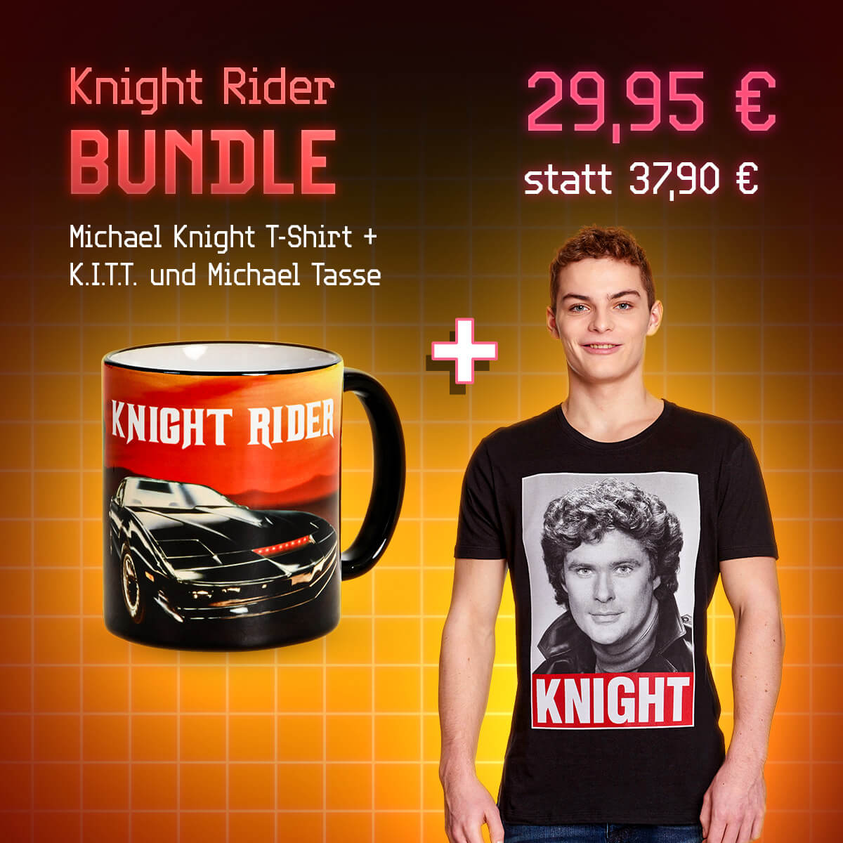 Knight Rider Bundle: Tasse und T-Shirt nur 29,95 EUR statt 37,90 EUR