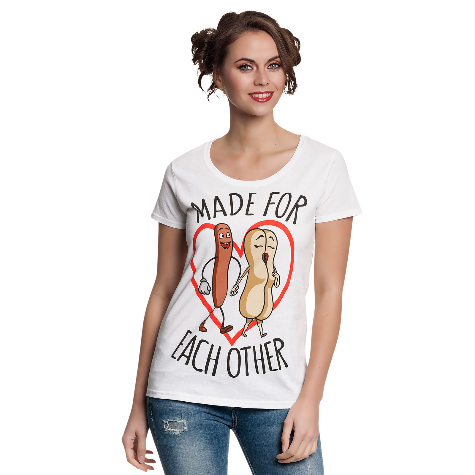 Sausage Party - Made For Each Other T-Shirt Damen weiß