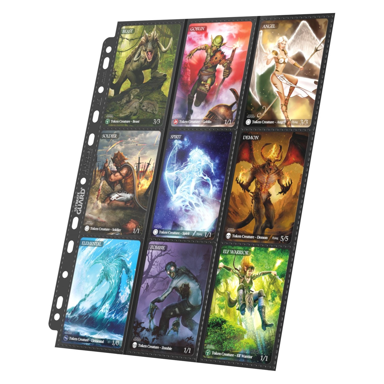 Ultimate Guard Pagine a 18 Tasche con Caricamento Laterale (10) - Nero