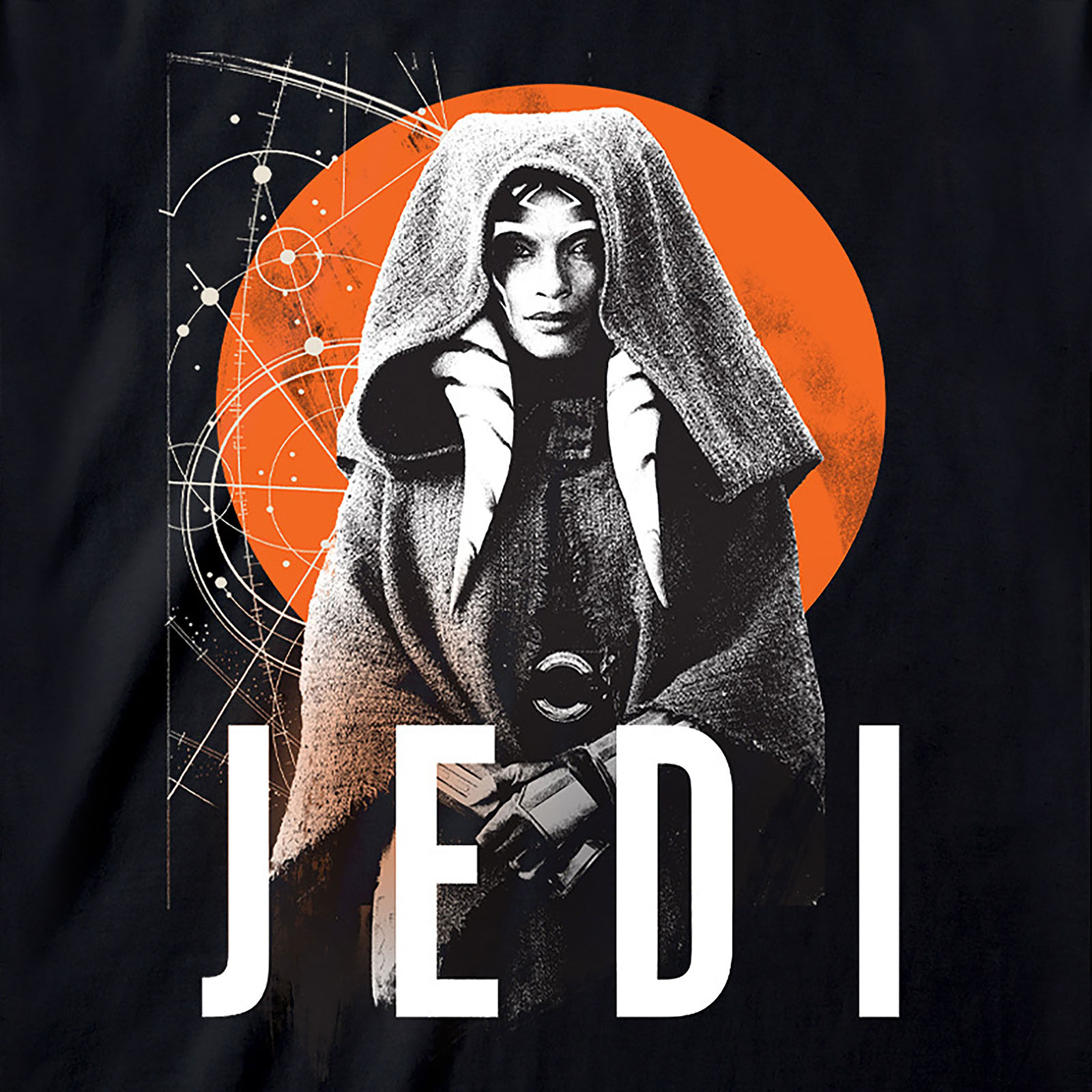 Star Wars - T-shirt Jedi Ahsoka noir