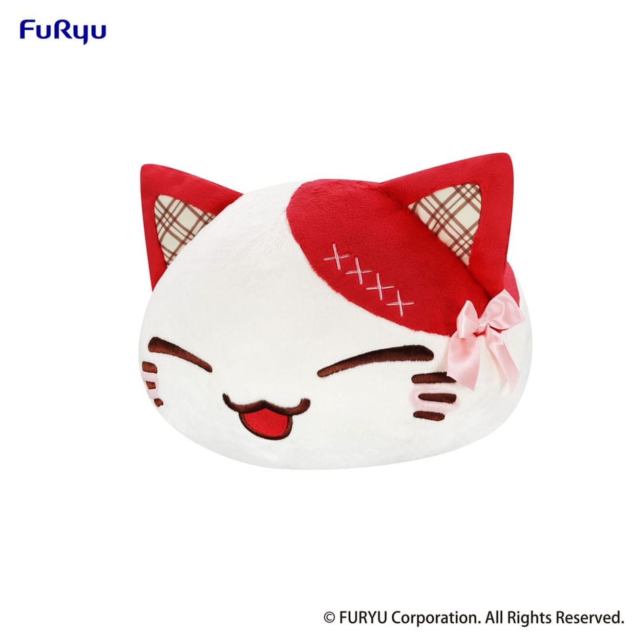 Nemuneko Cat Sweet Big Plush Figure Red 35 cm