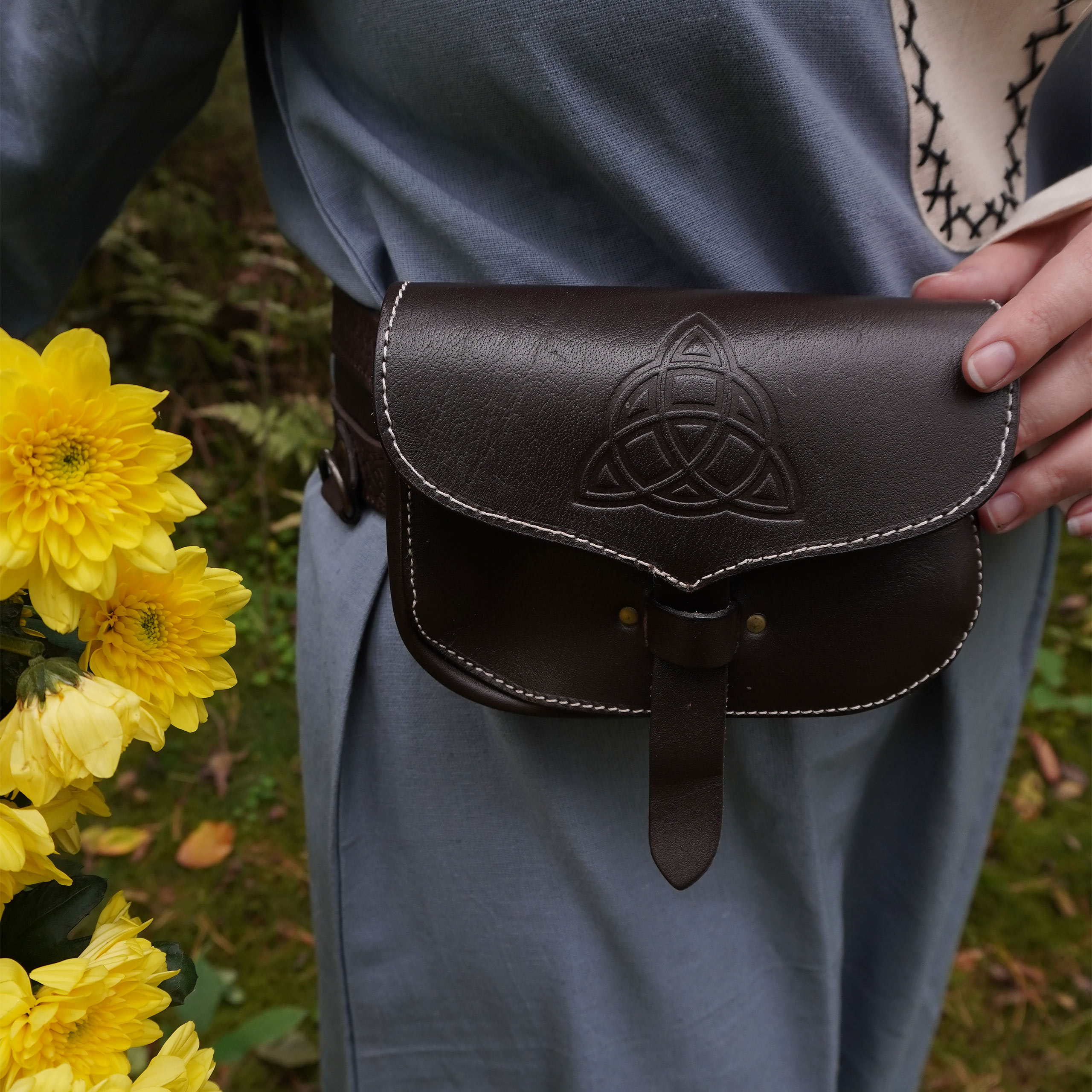 Medieval Belt Bag Hulda Brown