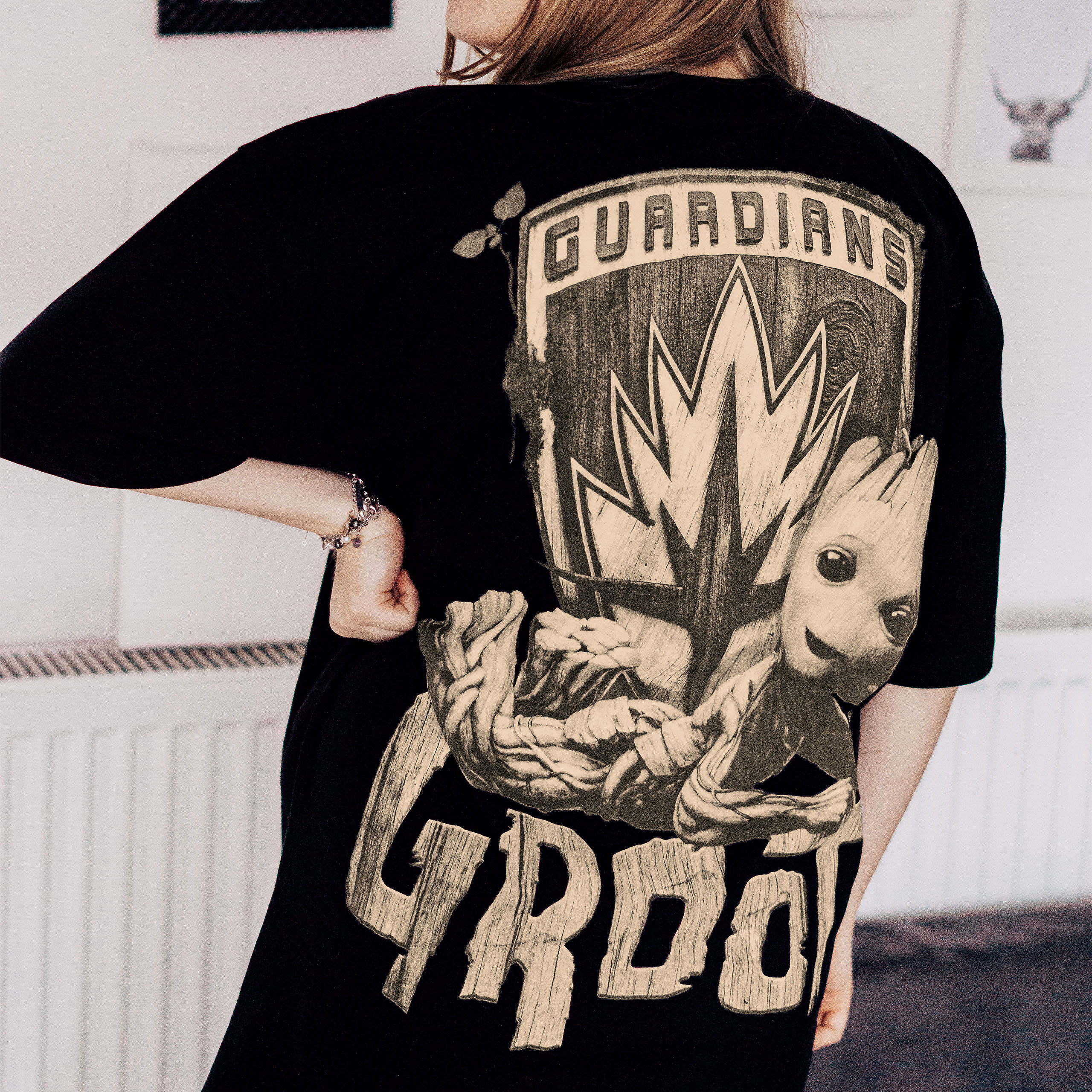 Guardians of the Galaxy - Groot Oversize T-Shirt schwarz