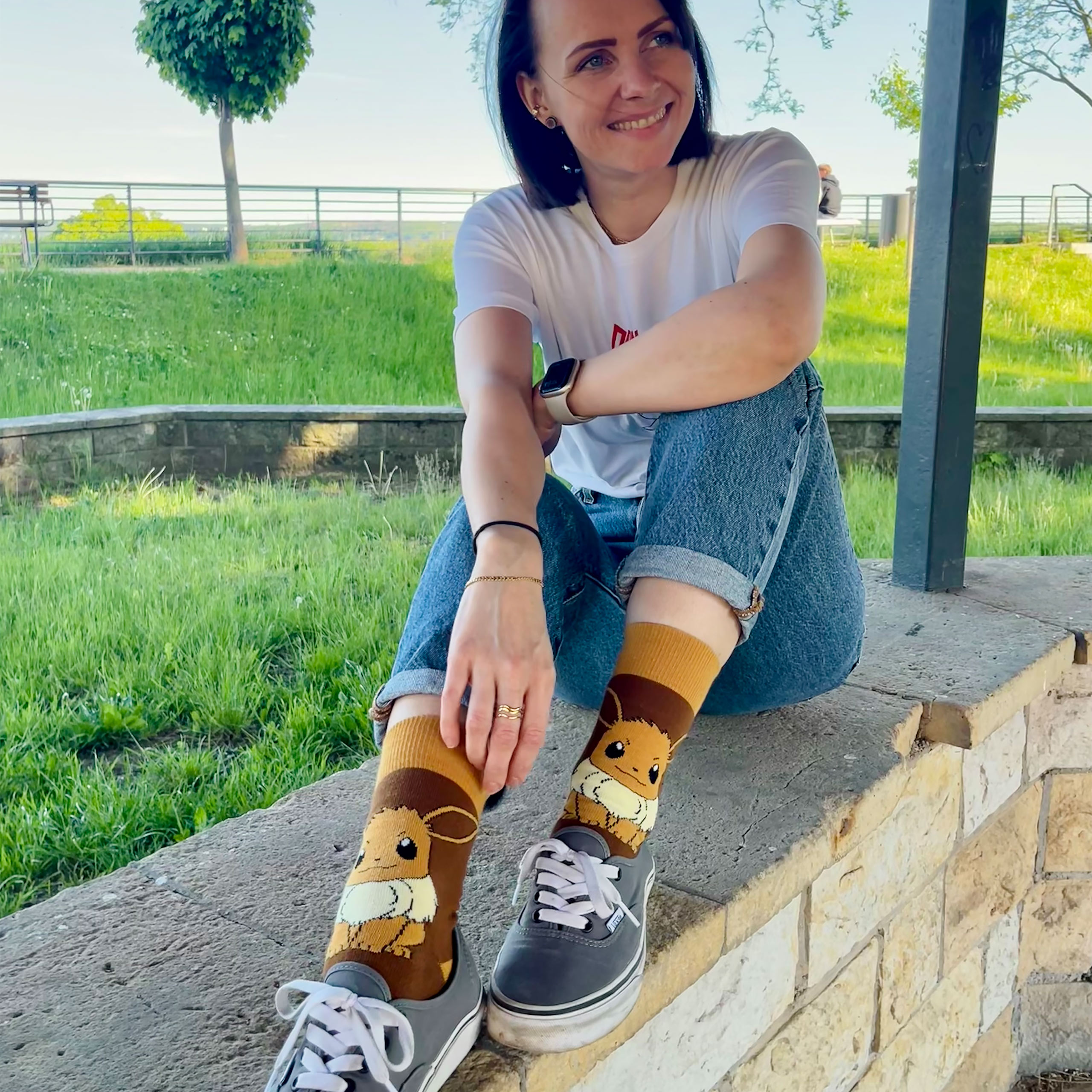 Pokemon - Eevee Socks Brown
