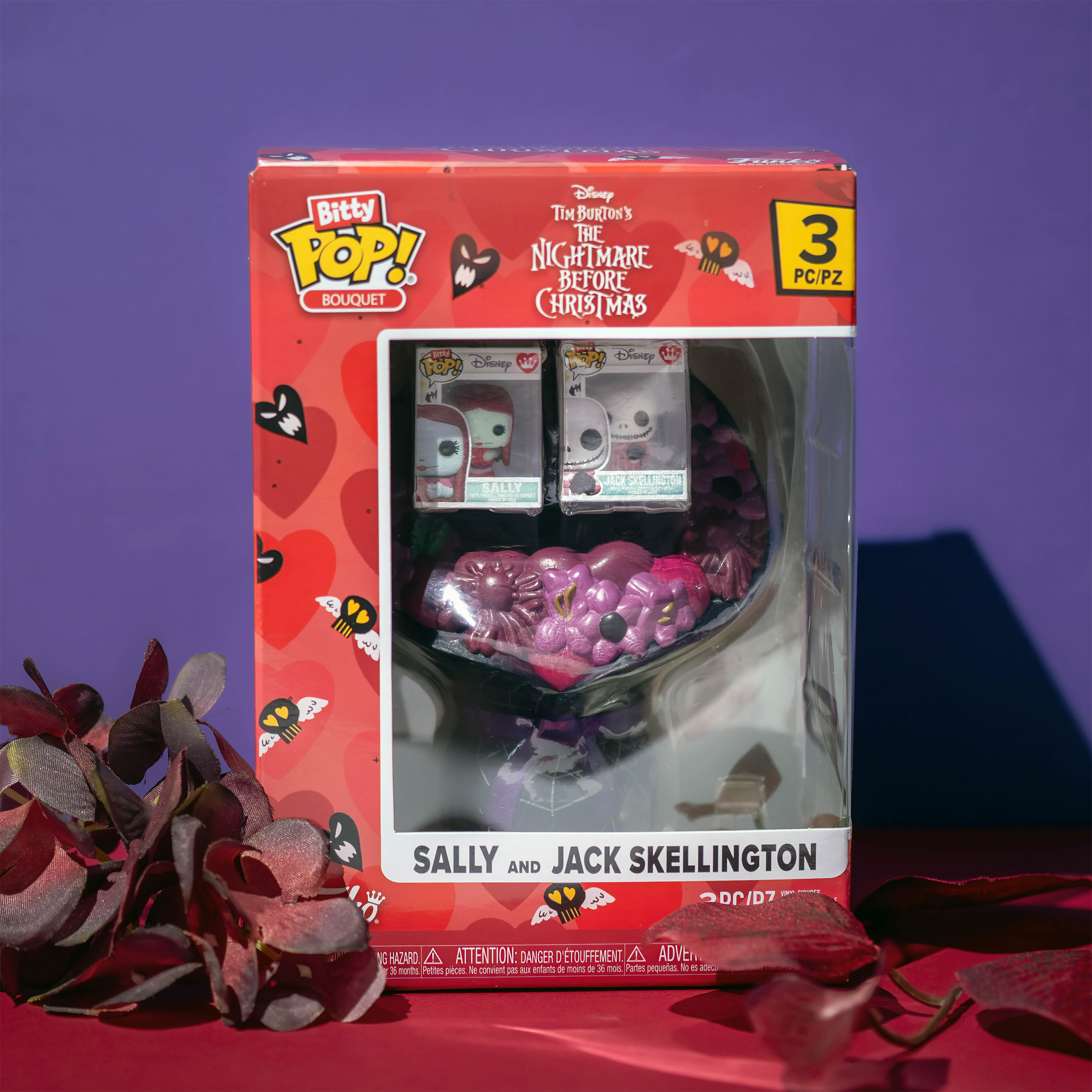 Nightmare Before Christmas - Bouquet Funko Bitty Pop di San Valentino Sally e Jack