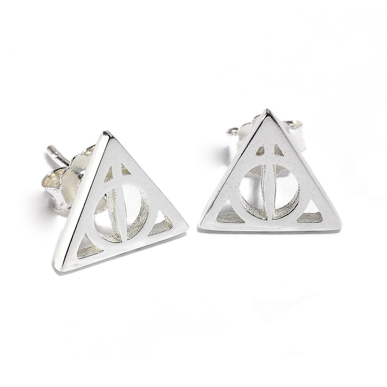 Harry Potter Orecchini Doni della Morte (argento sterling)