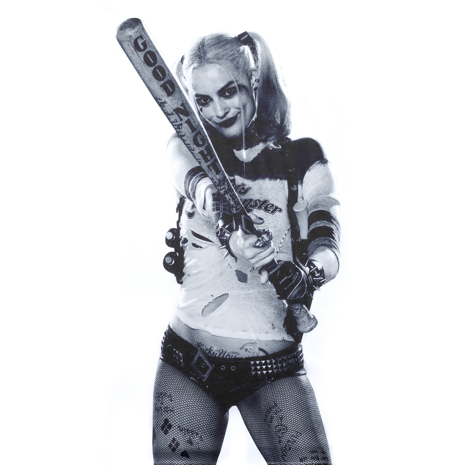 Suicide Squad - T-shirt Harley Quinn taille réelle blanc