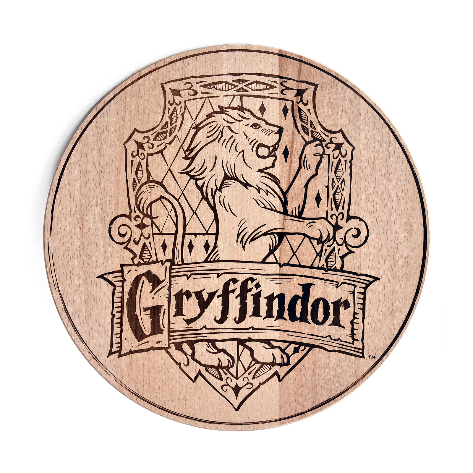 Harry Potter - Gryffindor Wappen Schneidebrett Buche