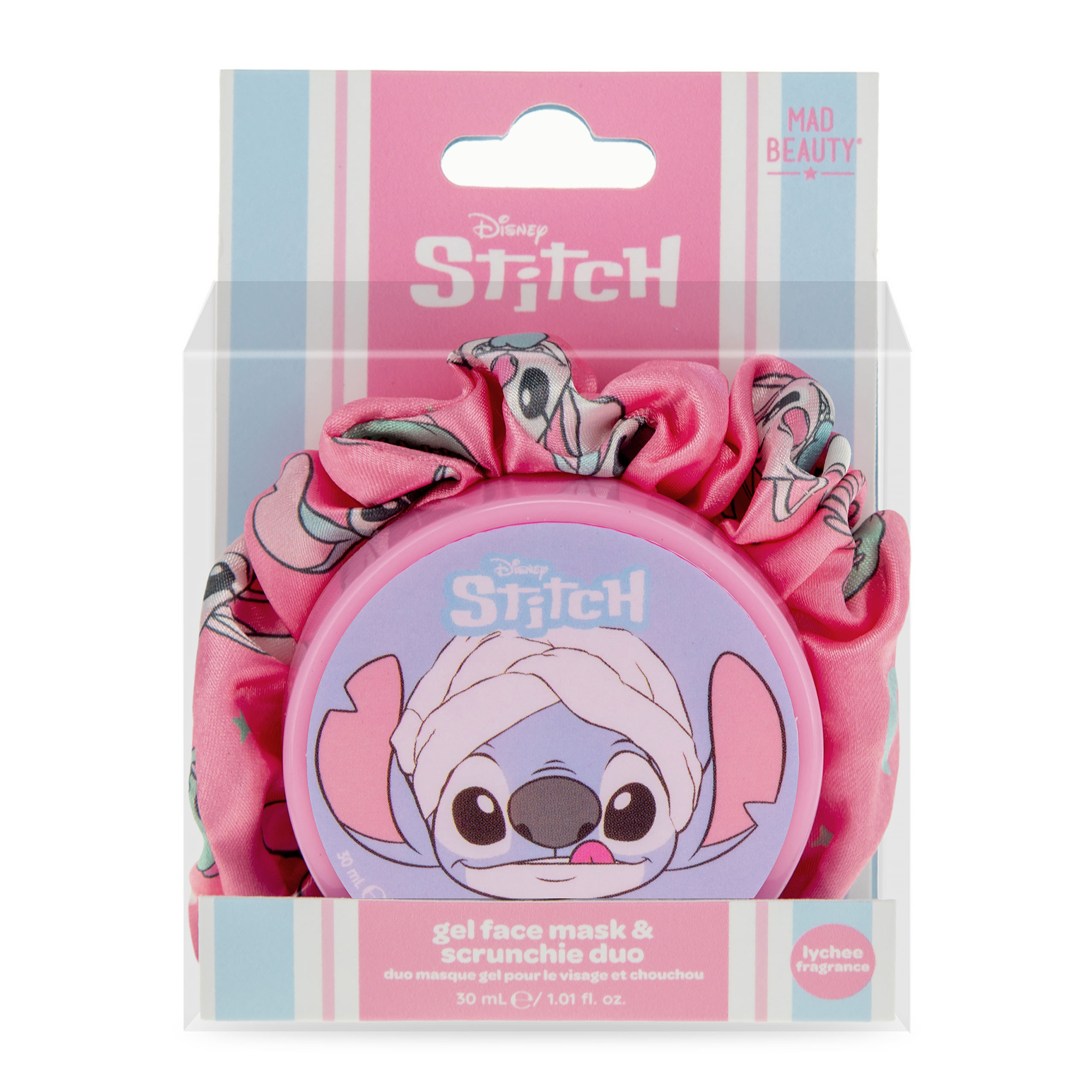 Mascarilla facial de Stitch y scrunchie - Lilo & Stitch