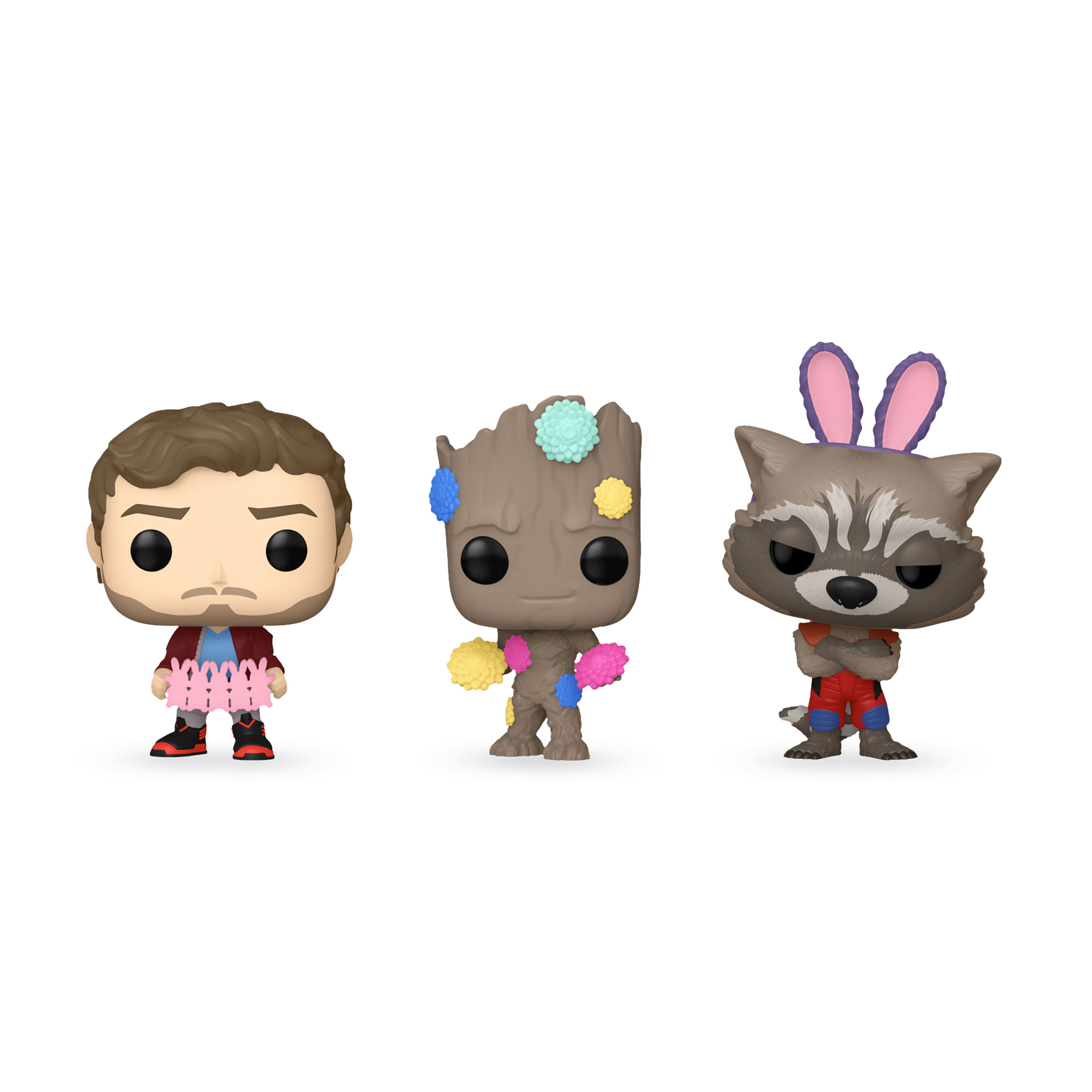 Guardians of the Galaxy Funko Pocket Pop 3-piece Figure Set Easter Edition
