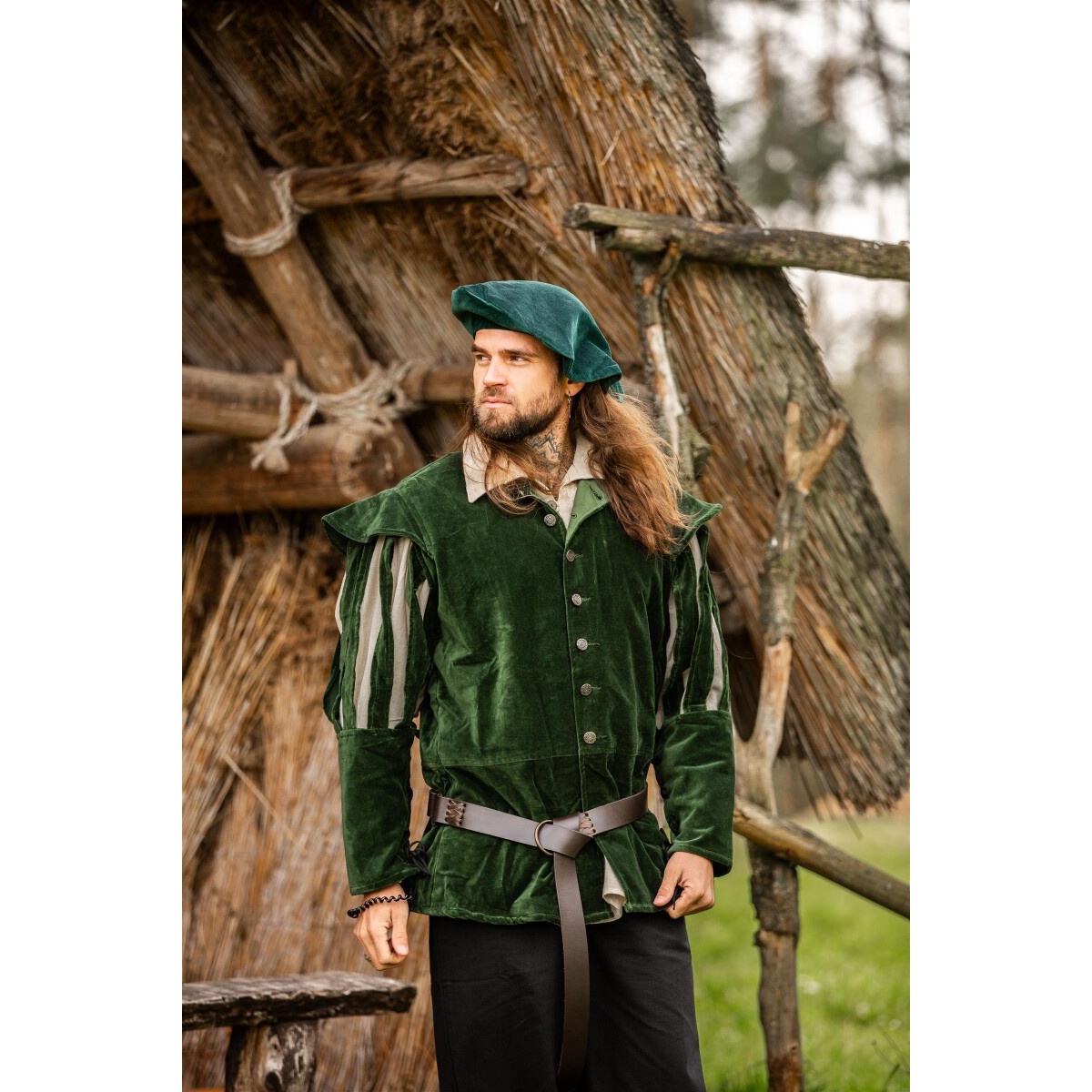 Medieval Landsknecht Jacket Brandolf with Slashed Sleeves