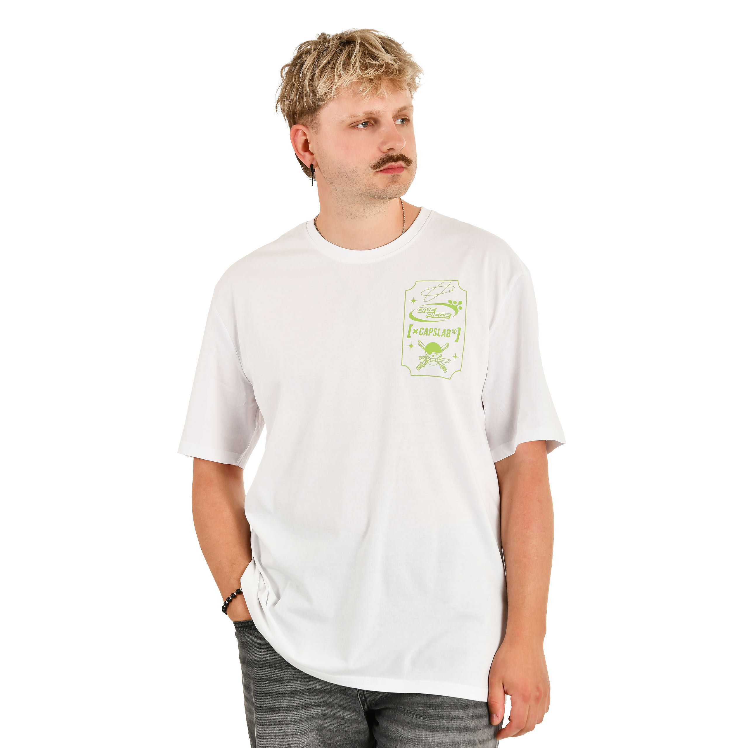 One Piece - Zoro Capslab Oversize T-Shirt weiß