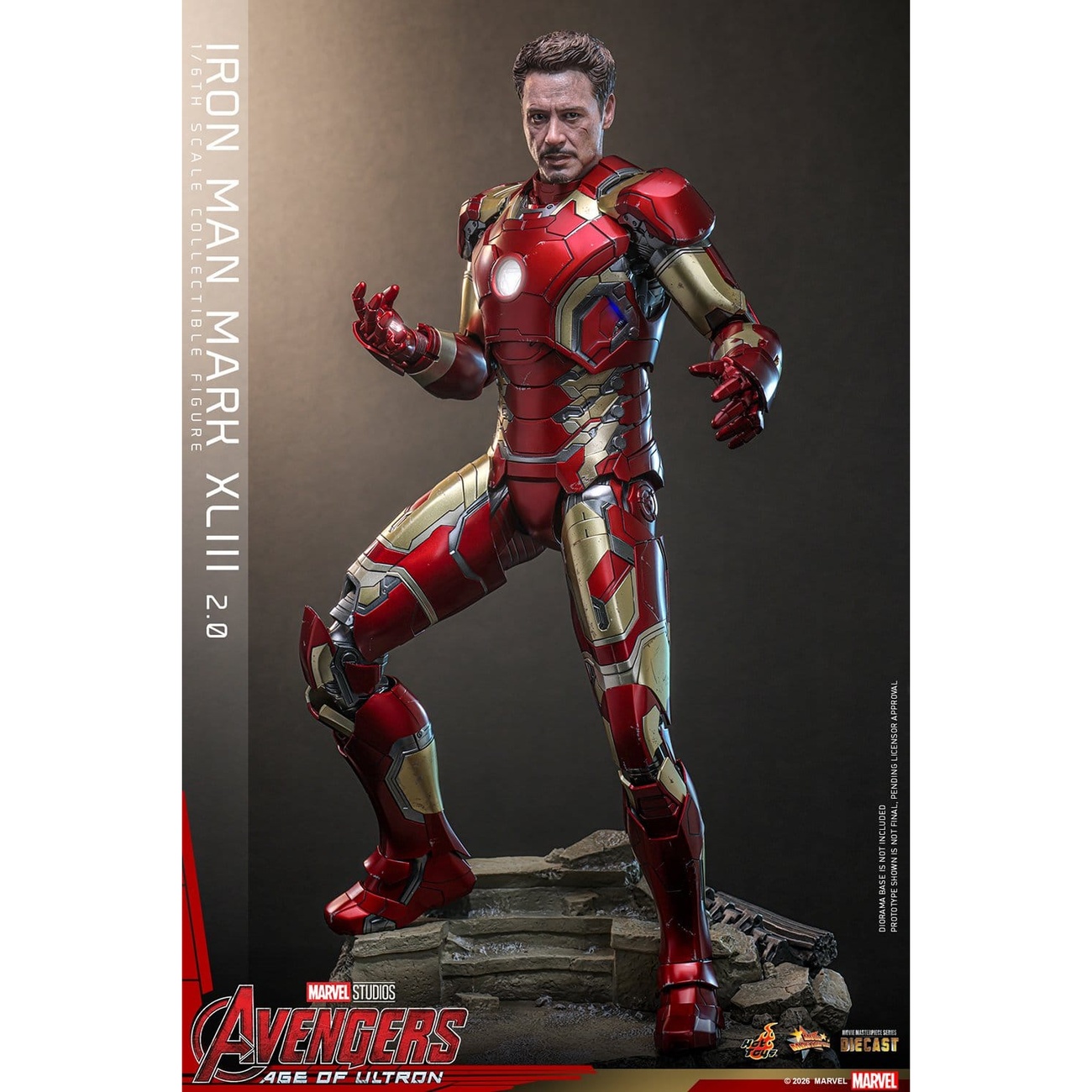 Vengadores: La Era de Ultrón - Iron Man Mark XLIII Masterpiece Diecast figura de acción 1:6