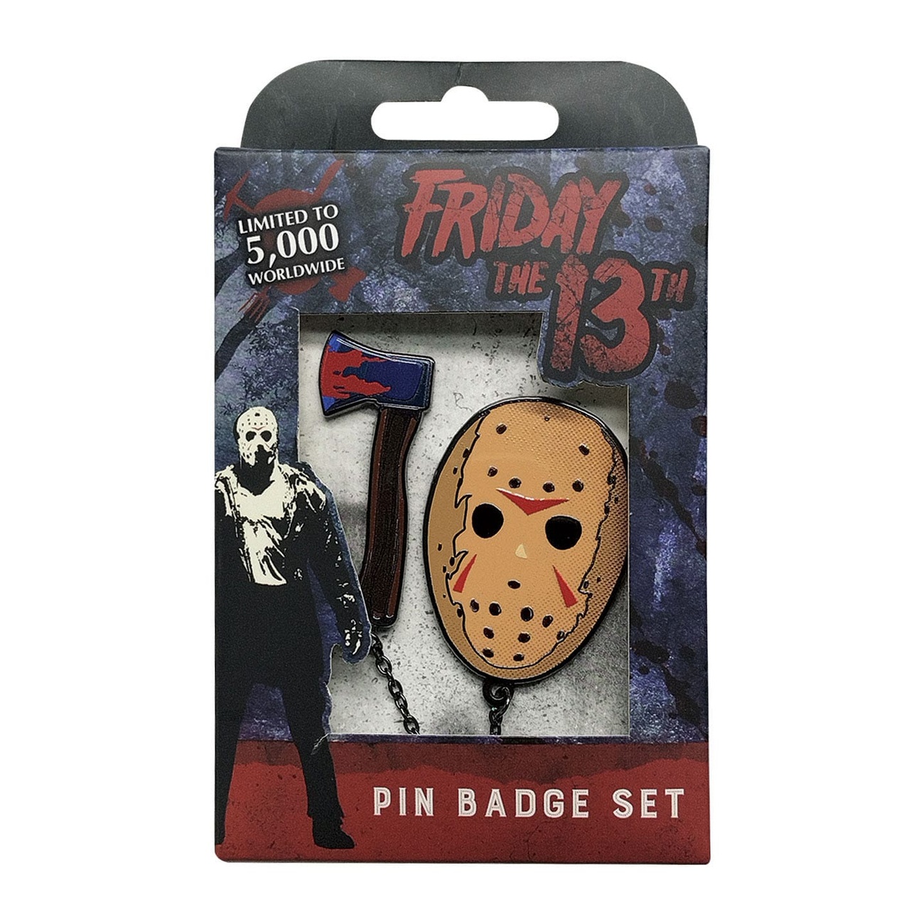 Friday the 13th Pin Badges Set of 2