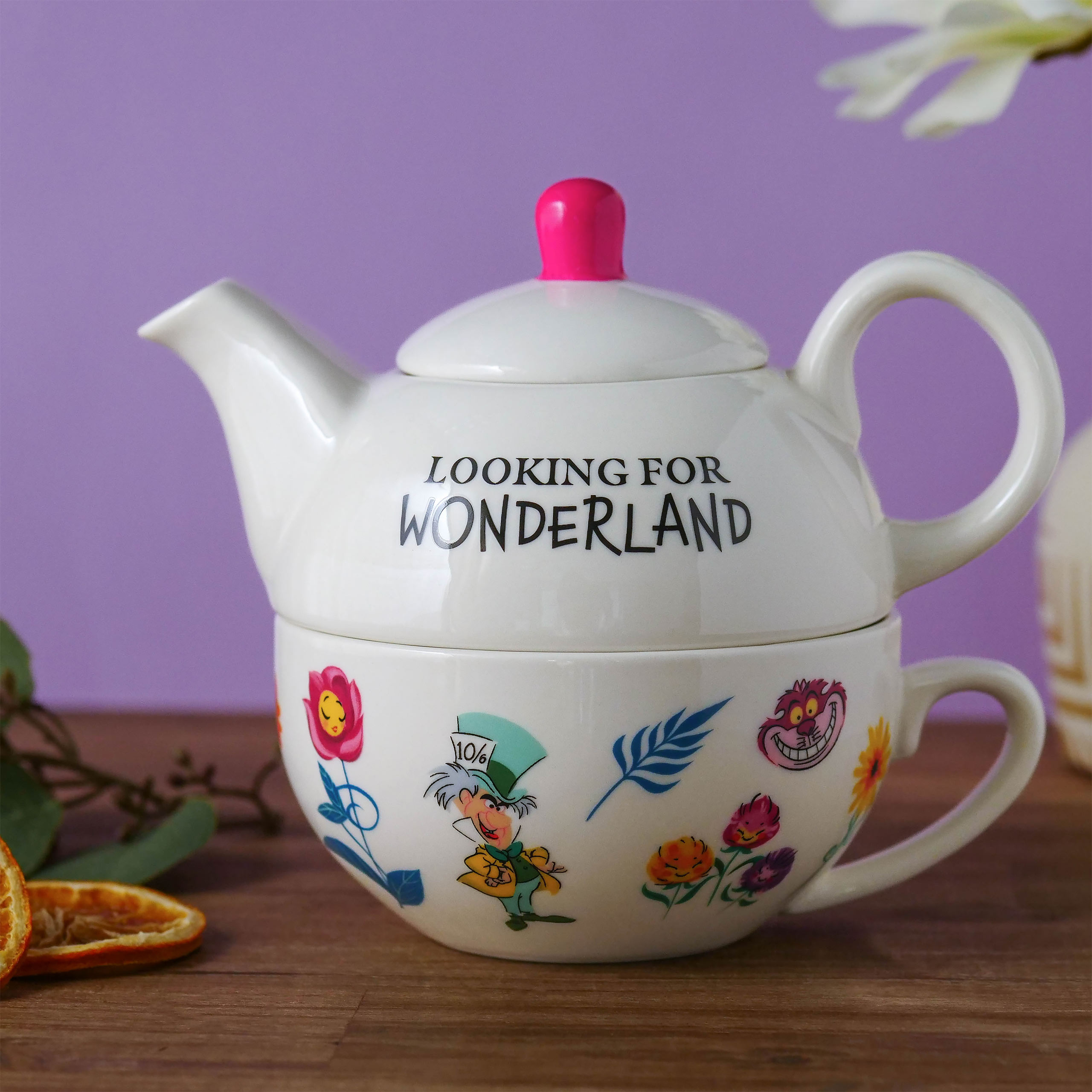 Alice im Wunderland - Looking For Wonderland Teekanne mit Tasse