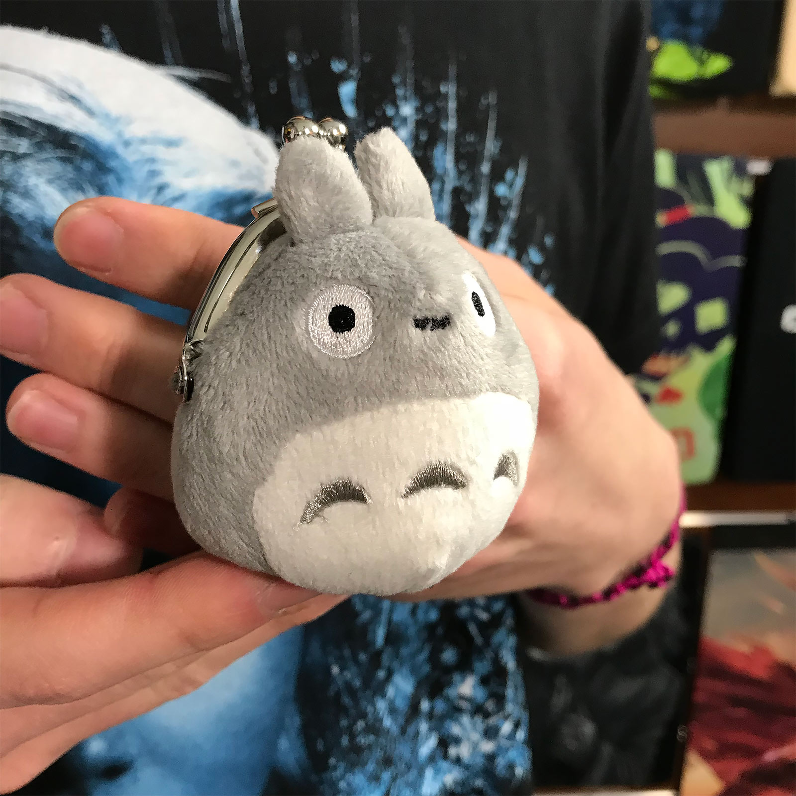 Totoro - Plüsch Kleingeldbörse grau