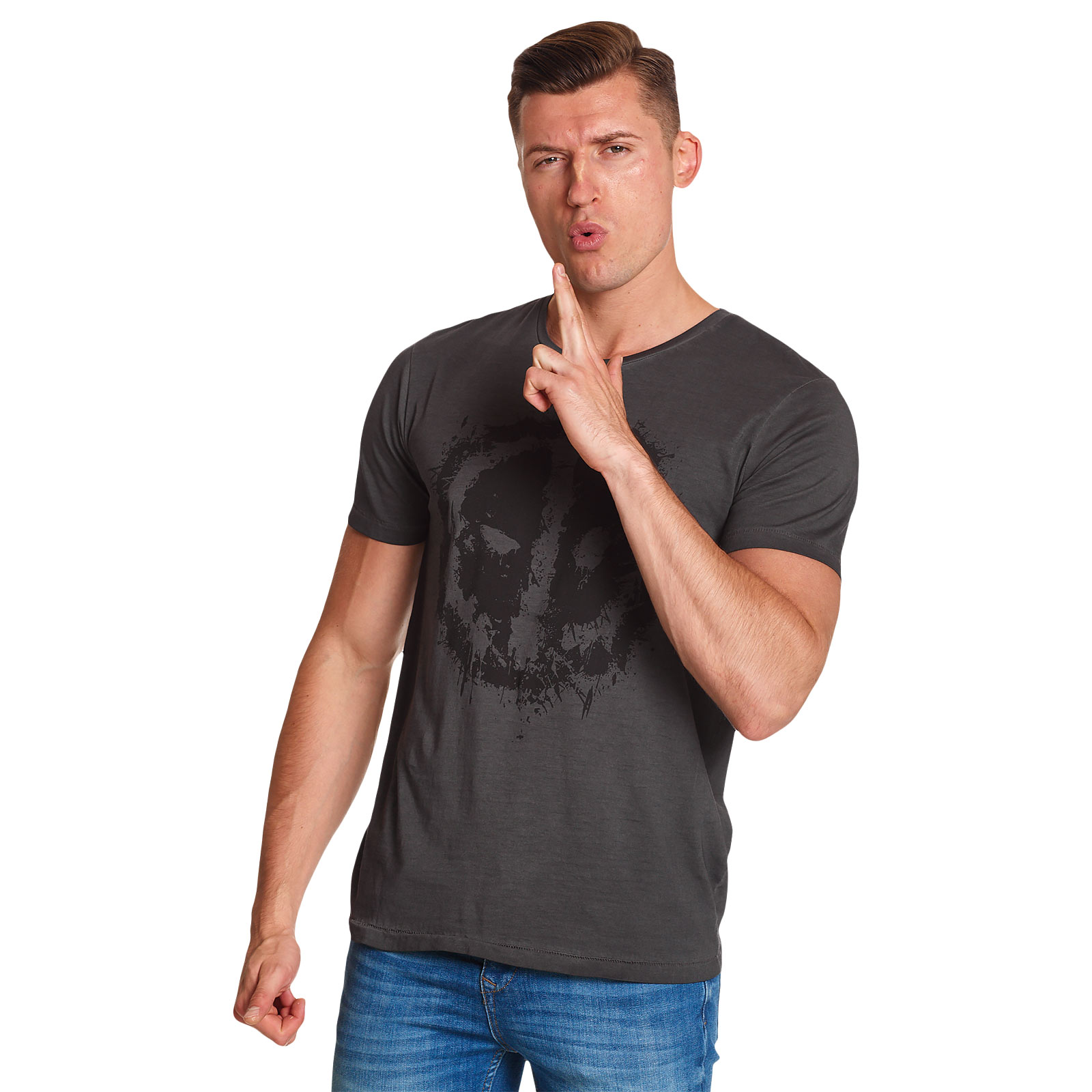 Deadpool - Ogen T-shirt grijs