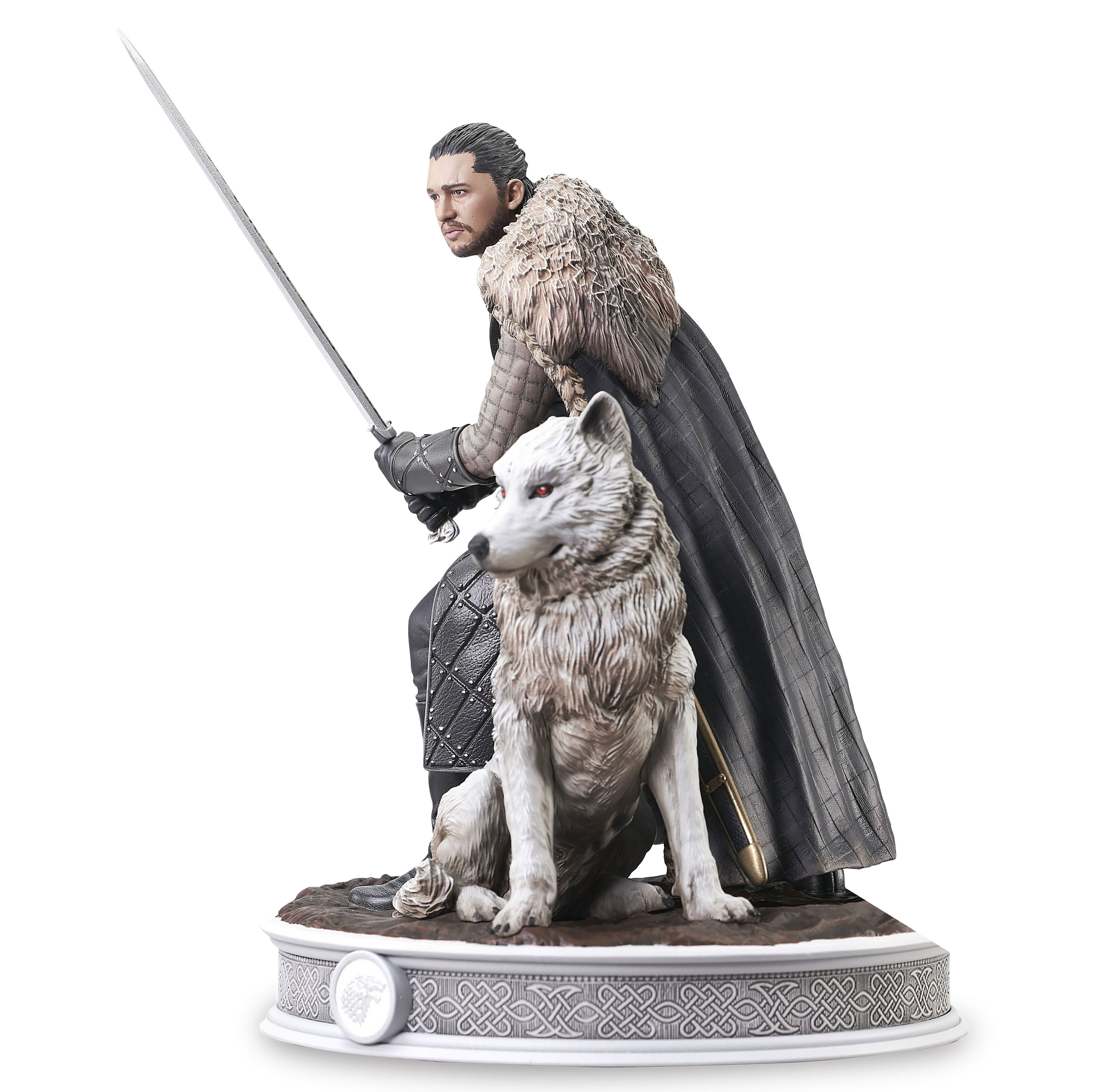 Game of Thrones - Jon Snow with Ghost Statue