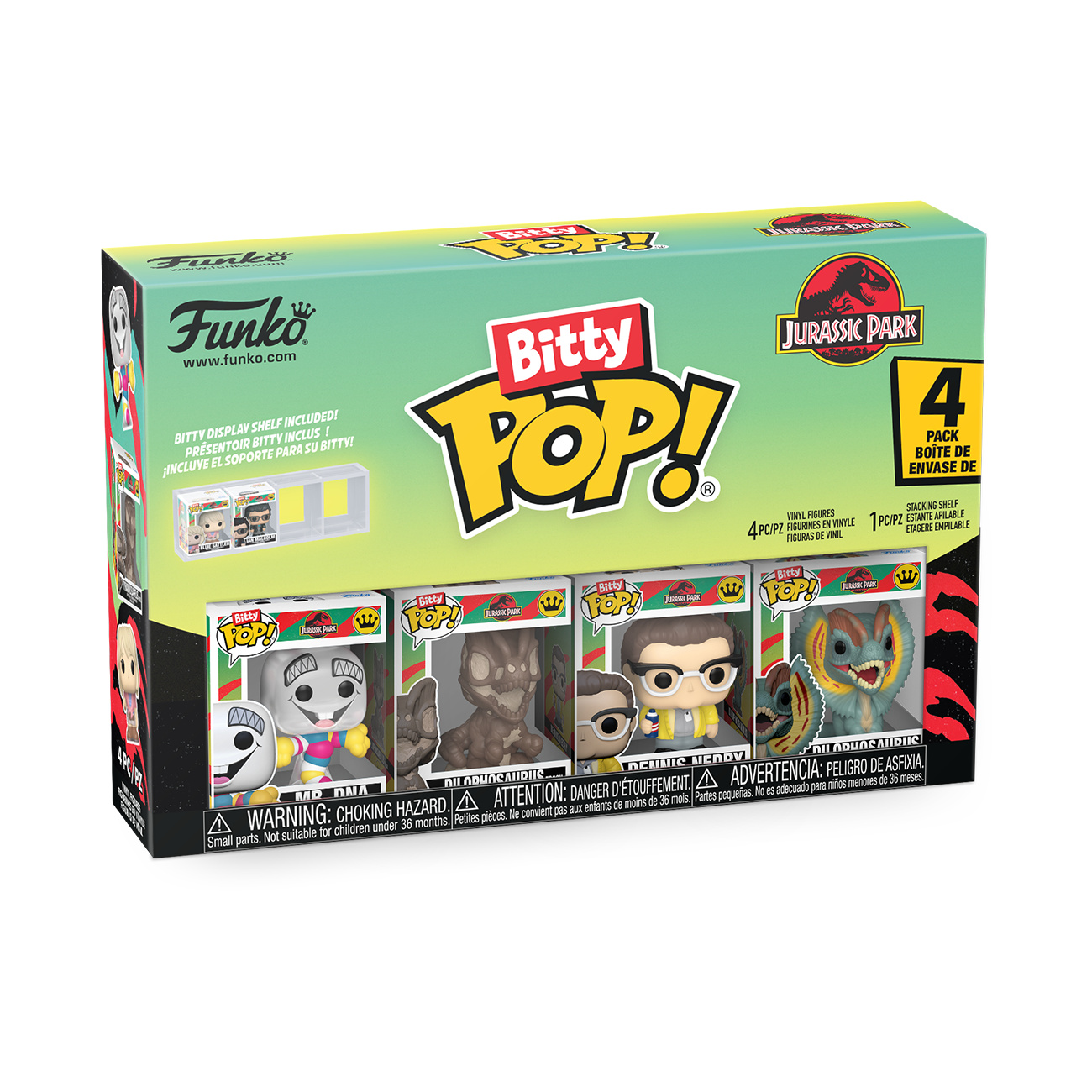 Jurassic Park - Set de figuras Funko Bitty Pop Series 3