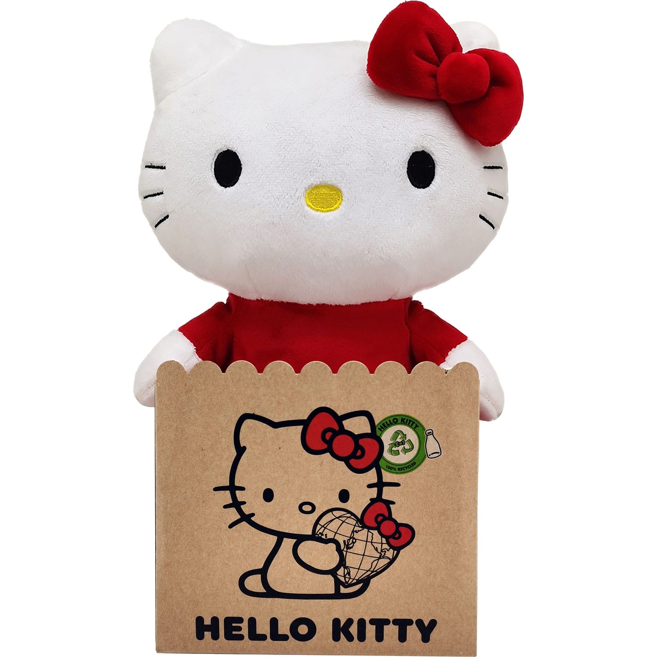 Sanrio plush figure Hello Kitty with red dress 24 cm