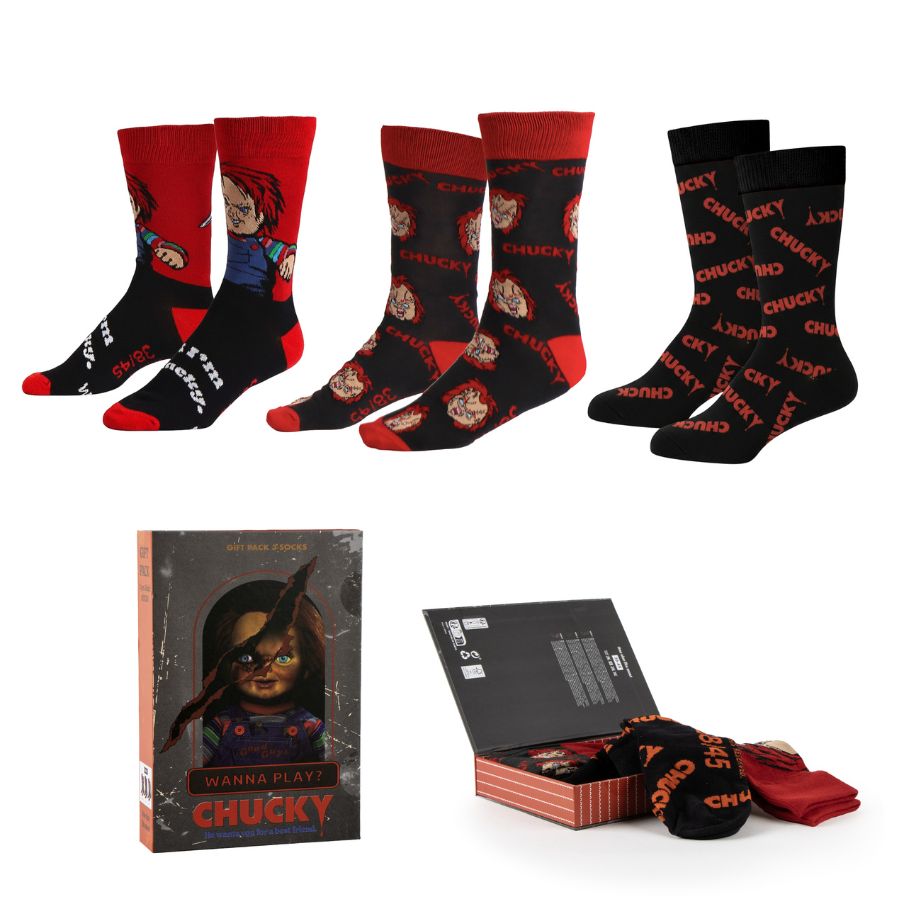 Chucky - 3-Pack Socks in Gift Box