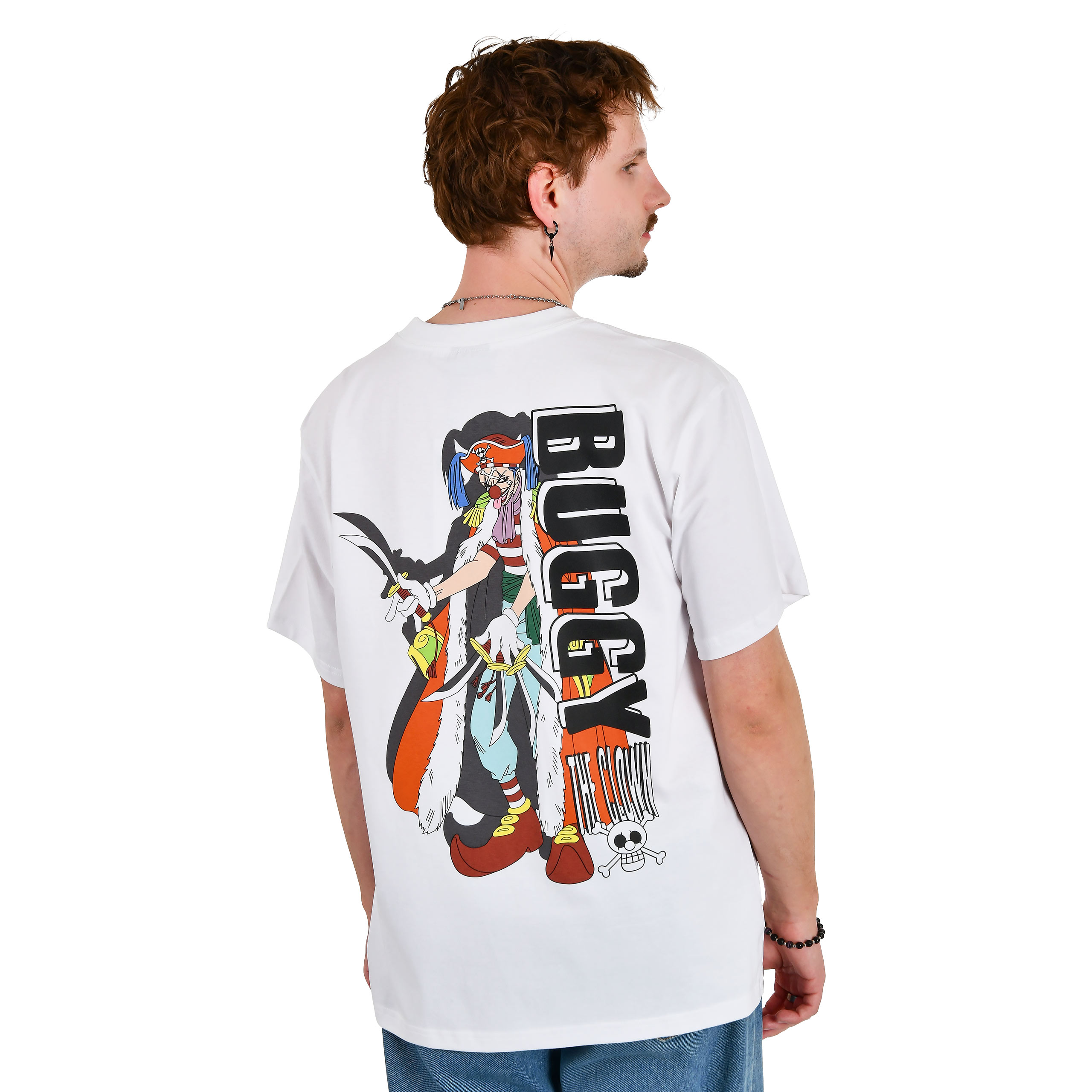 One Piece - T-shirt oversize Buggy blanc