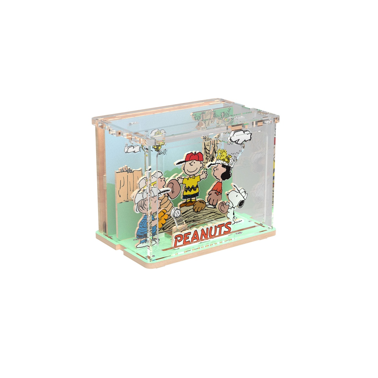 Peanuts Puremind – Zestaw DIY Mini Scene Baseball Time