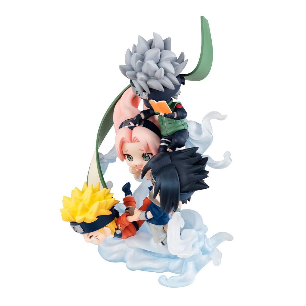 Naruto Shippuden FigUnity PVC Mini-Statue Gather here, Team 7 13 cm (with gift)
