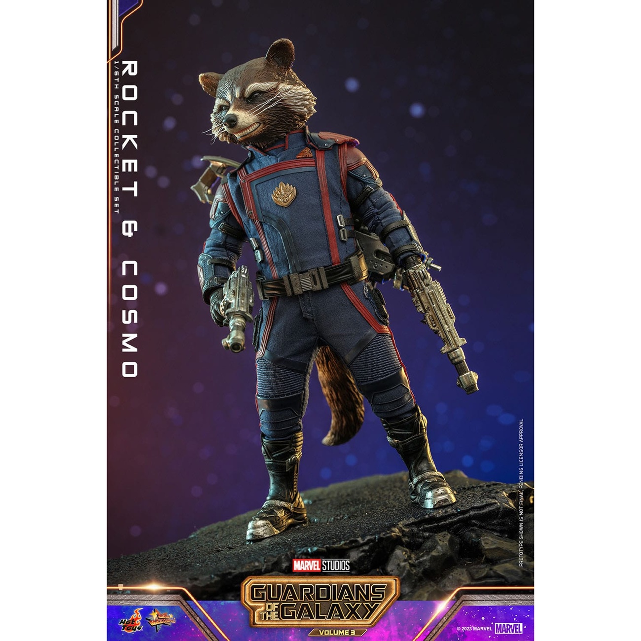 Guardians of the Galaxy – Figurines d’action Masterpiece Rocket & Cosmo 1:6