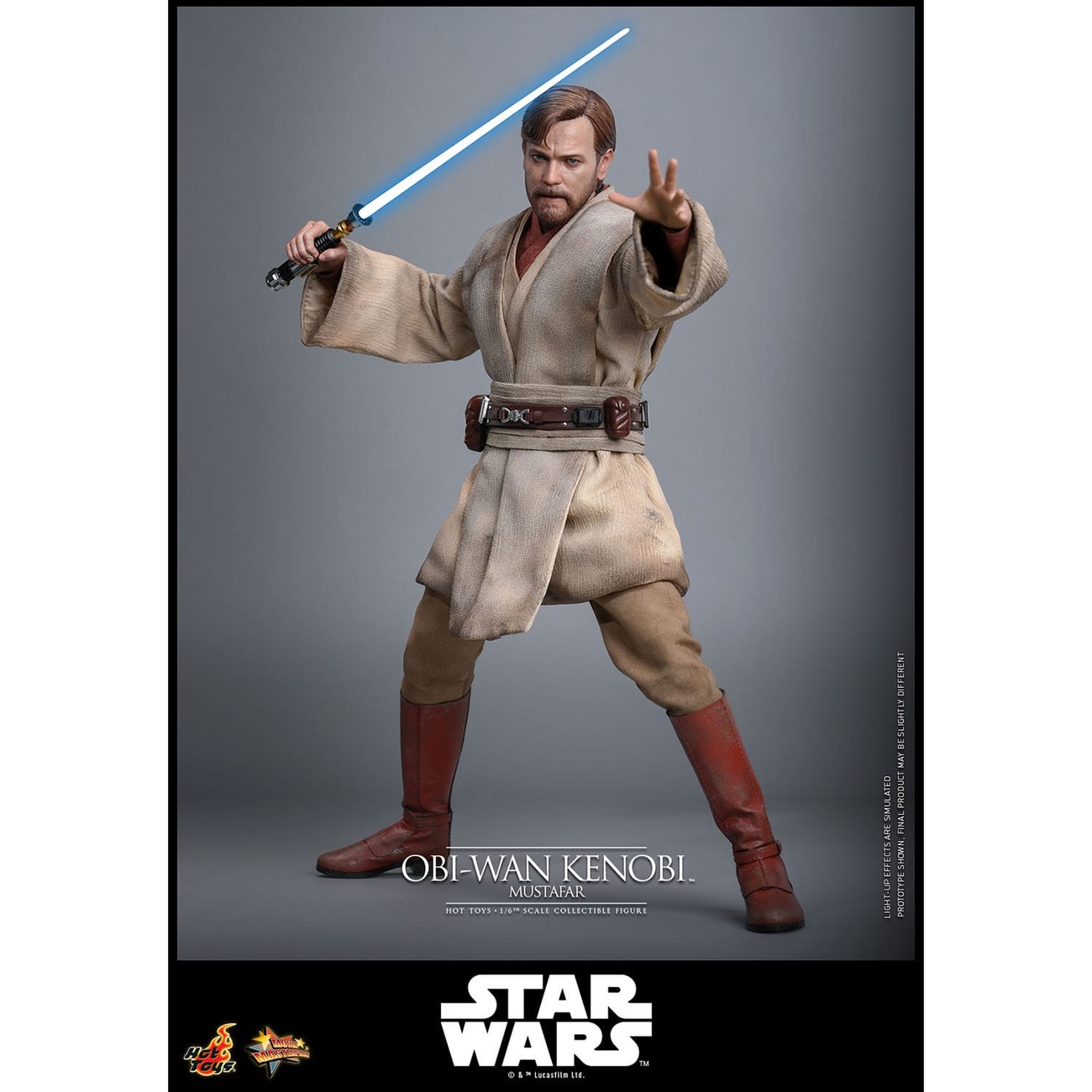Star Wars Episodio III: La venganza de los Sith – Obi-Wan Kenobi (Mustafar) figura de acción Masterpiece 1:6