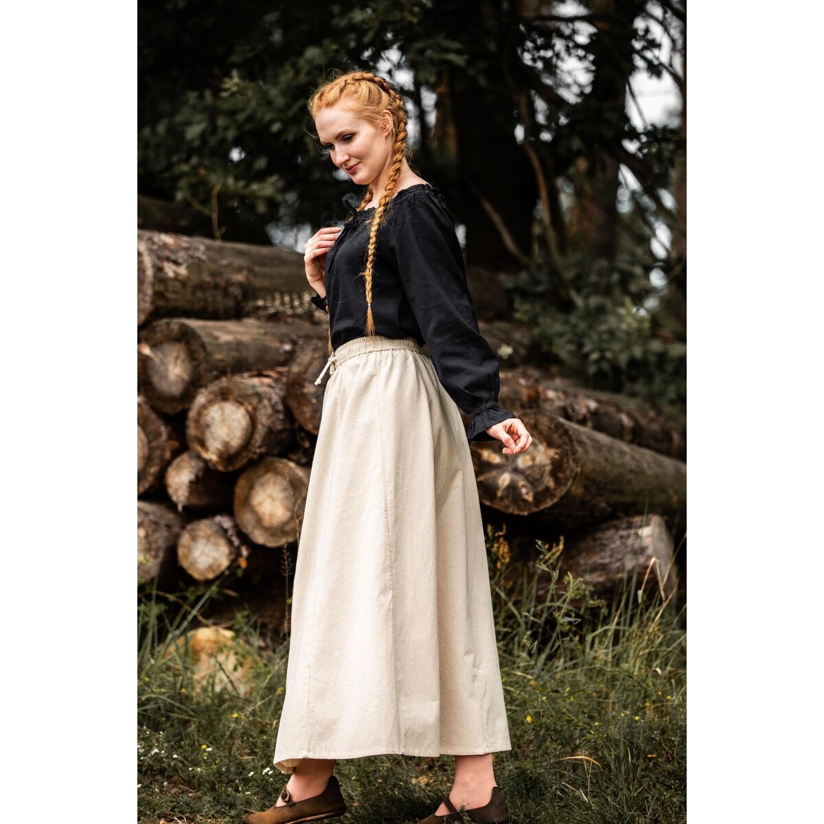 Blusa medieval Edith negra