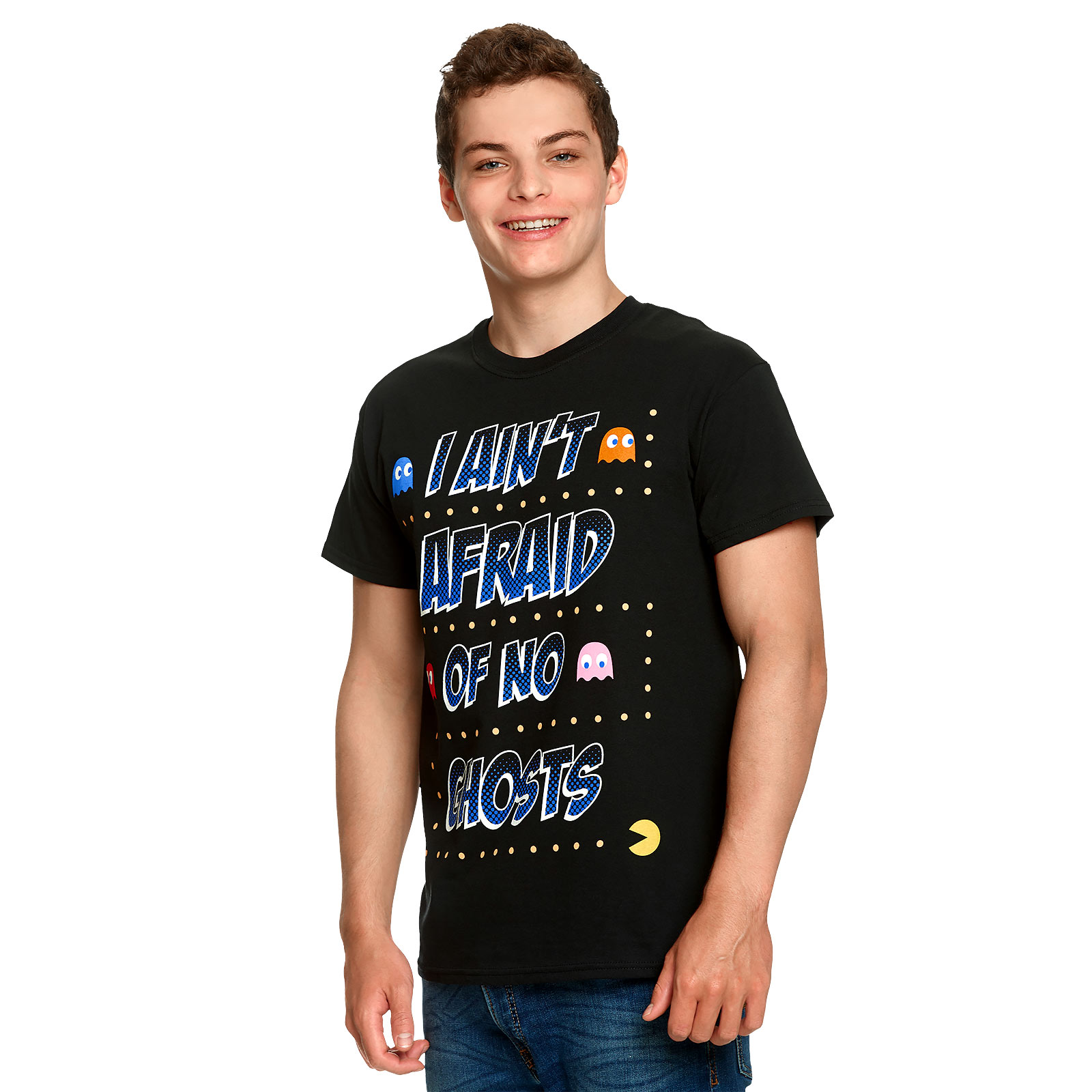 Pac-Man - Ain't Afraid of No Ghosts T-Shirt zwart