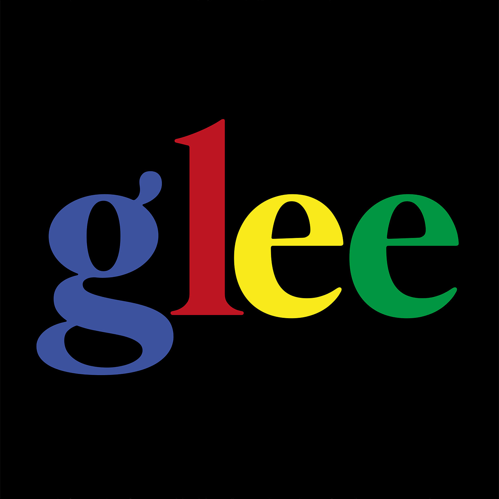 Kleurcode Logo T-shirt voor Glee Fans Zwart