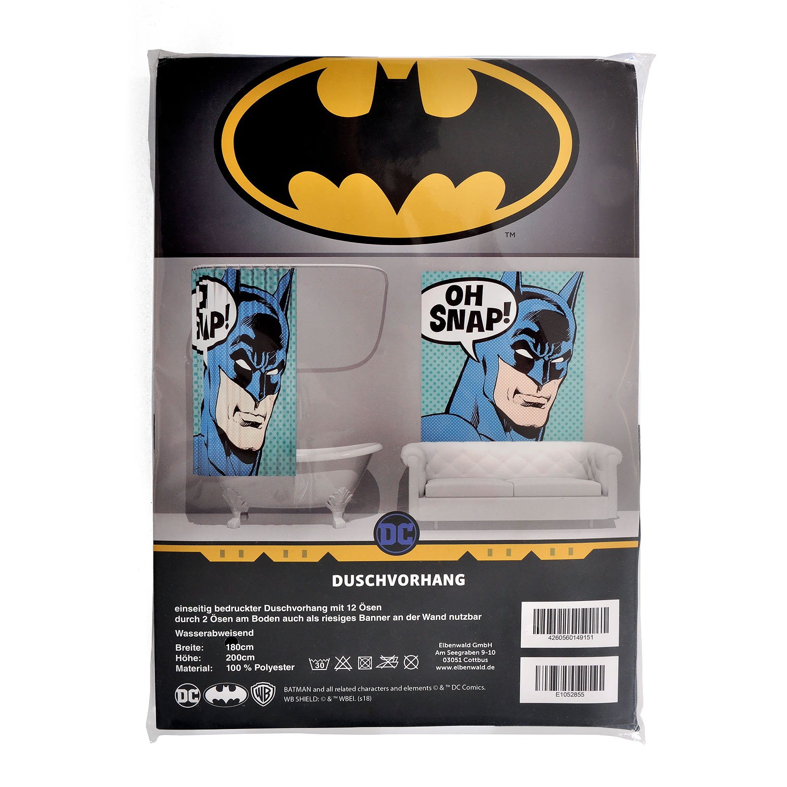 Batman - Oh Snap Shower Curtain
