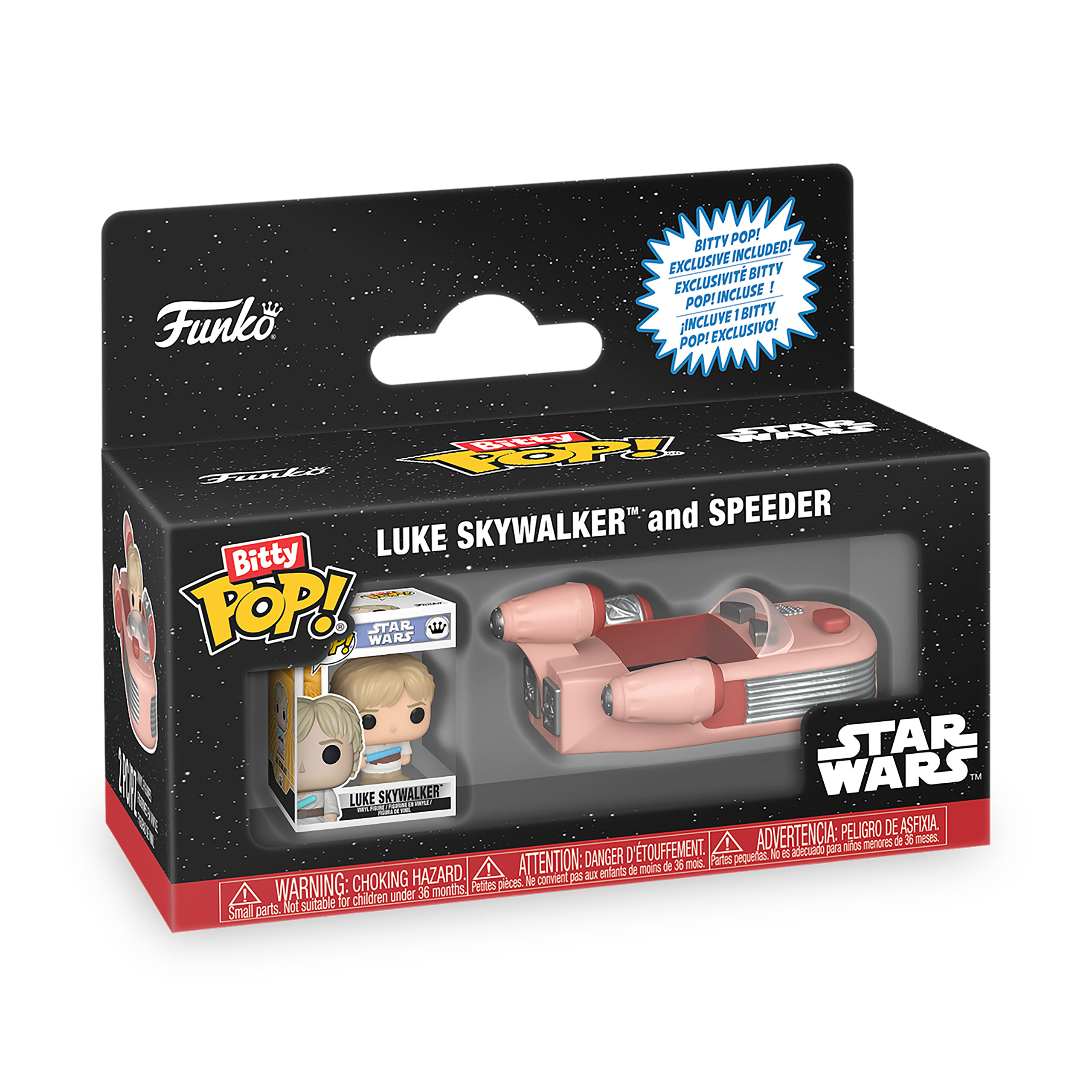 Star Wars - Luke Skywalker con Speeder Funko Bitty Pop Ride Set de Figuras
