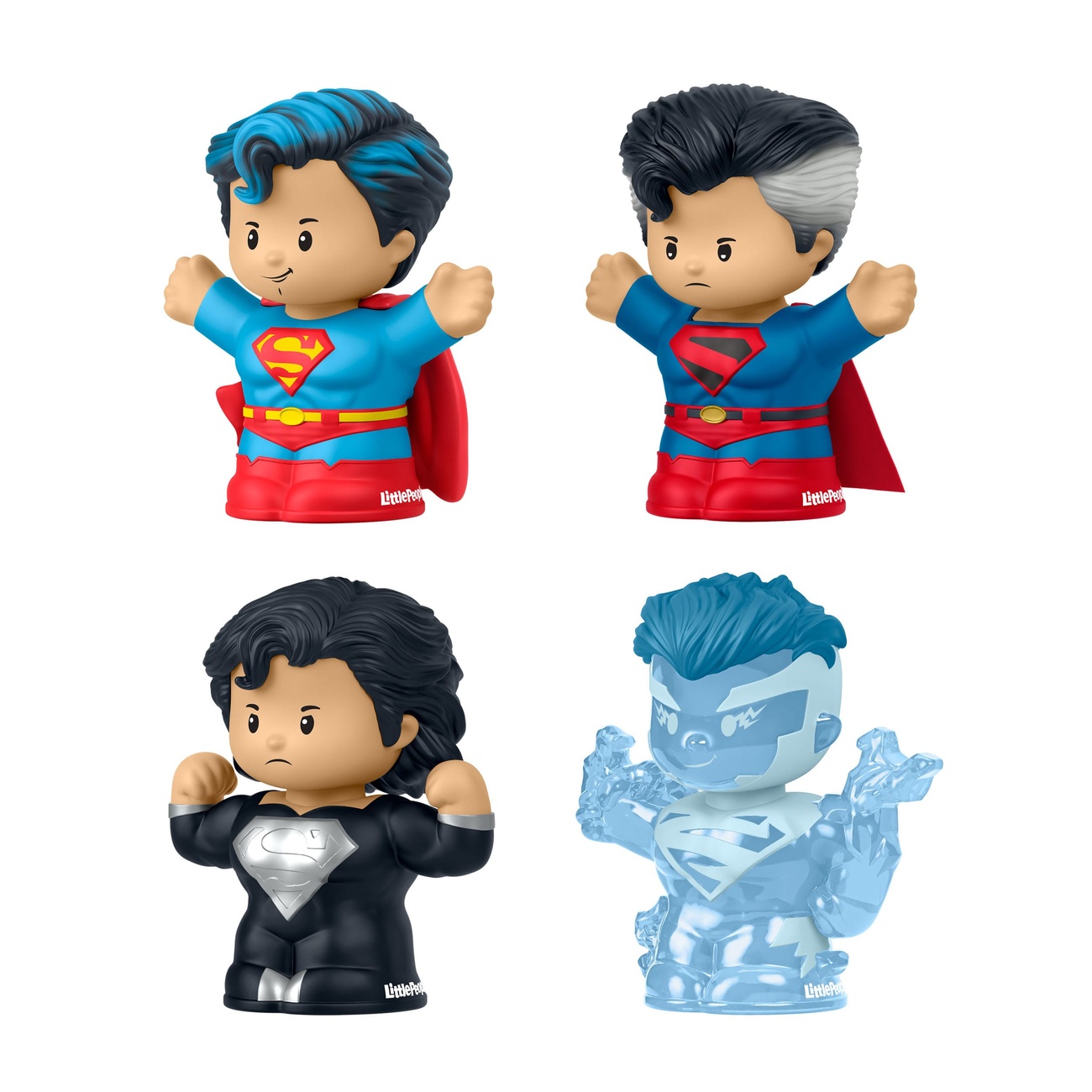 DC Comics Little People Collector minifigurer 4-pack Superman: Through the Ages 7 cm