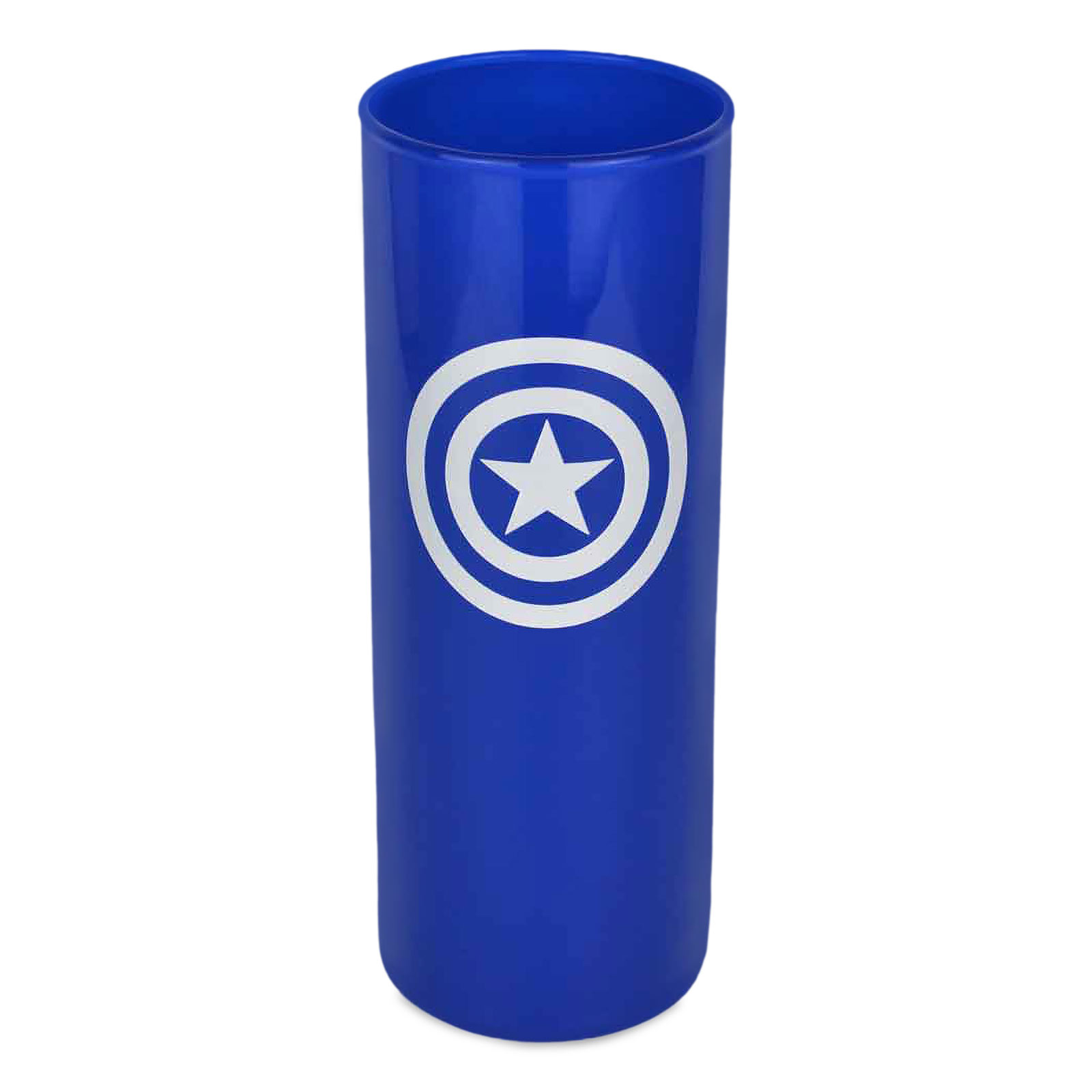 Captain America - Shield Logo Glass blue