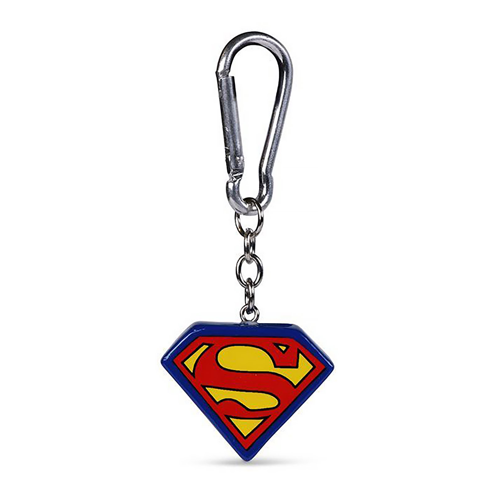 Superman - Logo sleutelhanger met karabijnhaak