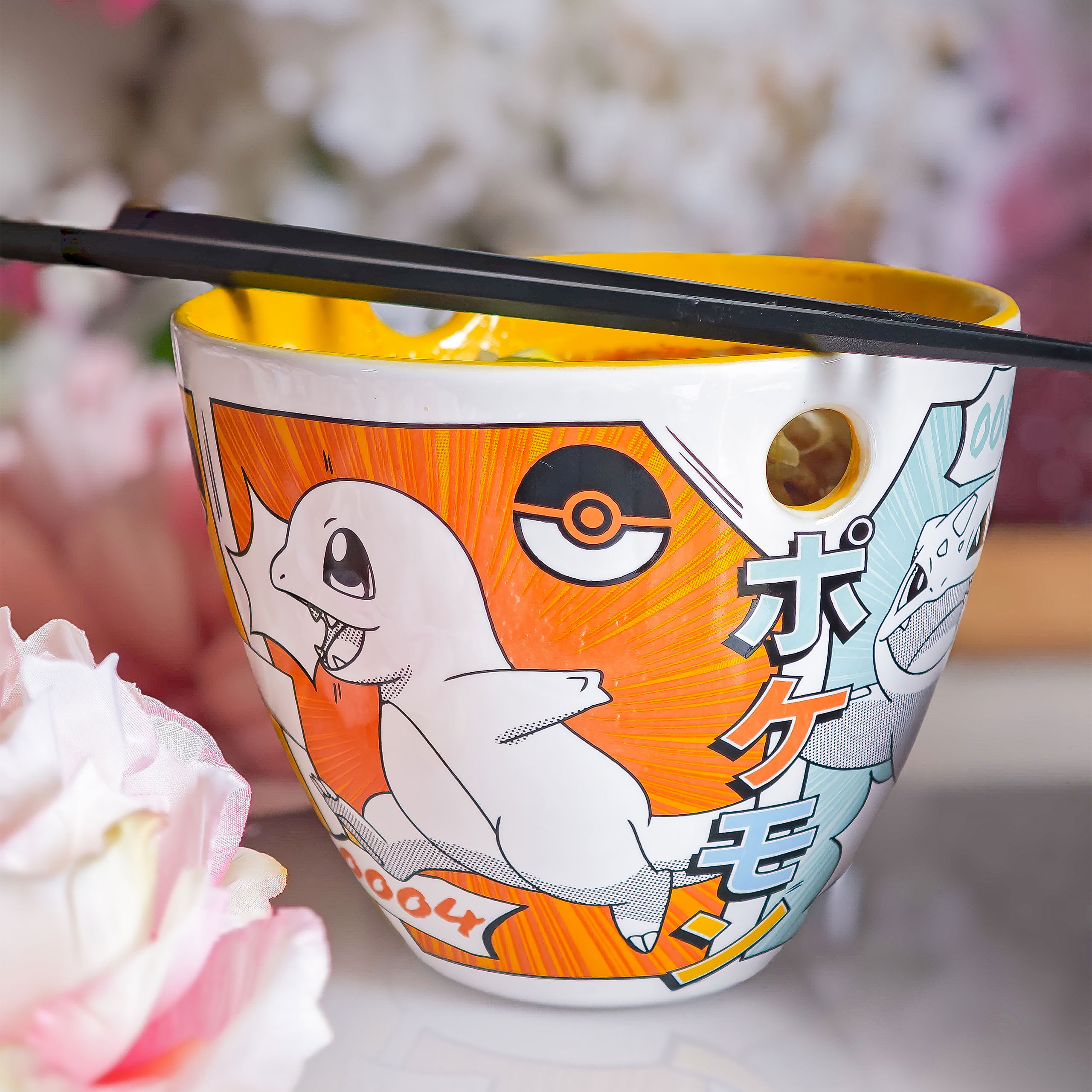 Pokemon - Starters Ramen Schale mit Ess-Stäbchen